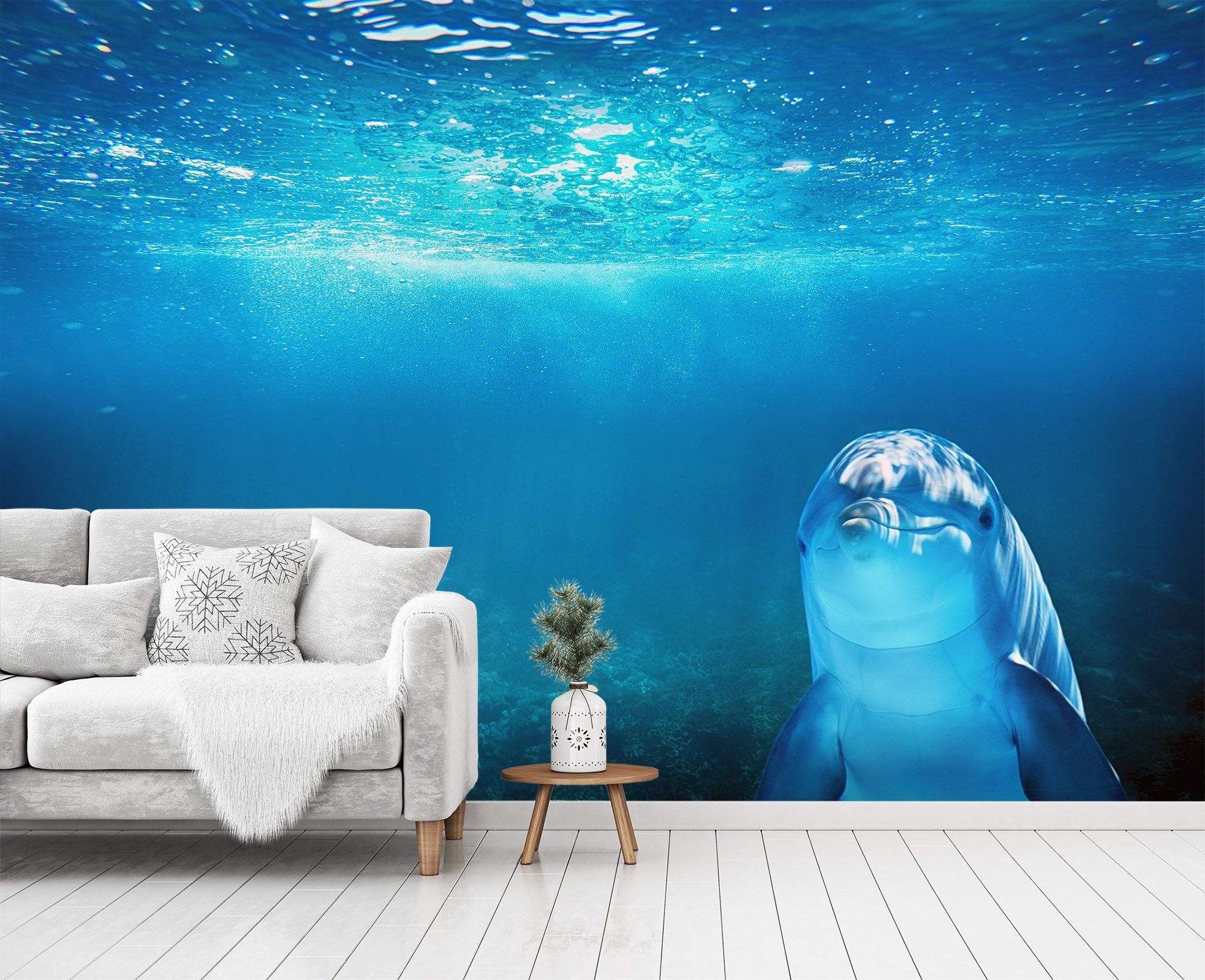 3D Sea Dolphin 228 Wallpaper AJ Wallpaper 