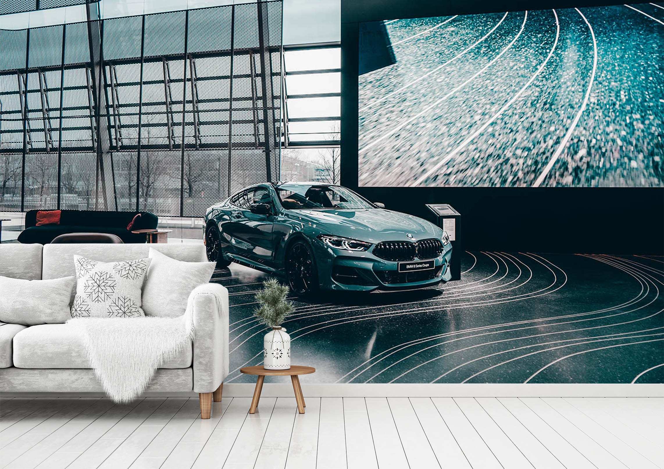 3D Auto Automobile 093 Vehicle Wall Murals