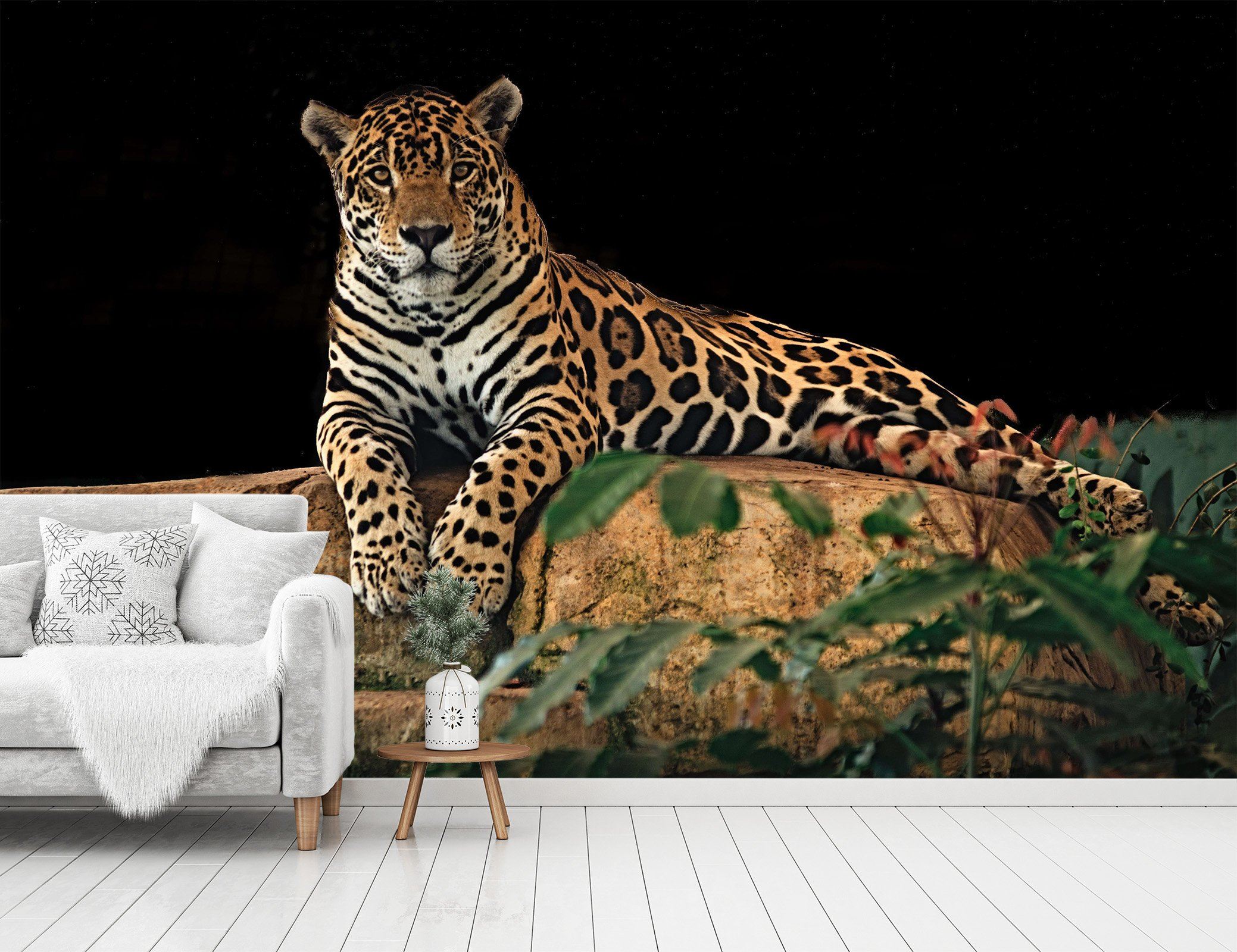 3D Kneeling Tiger 203 Wallpaper AJ Wallpaper 