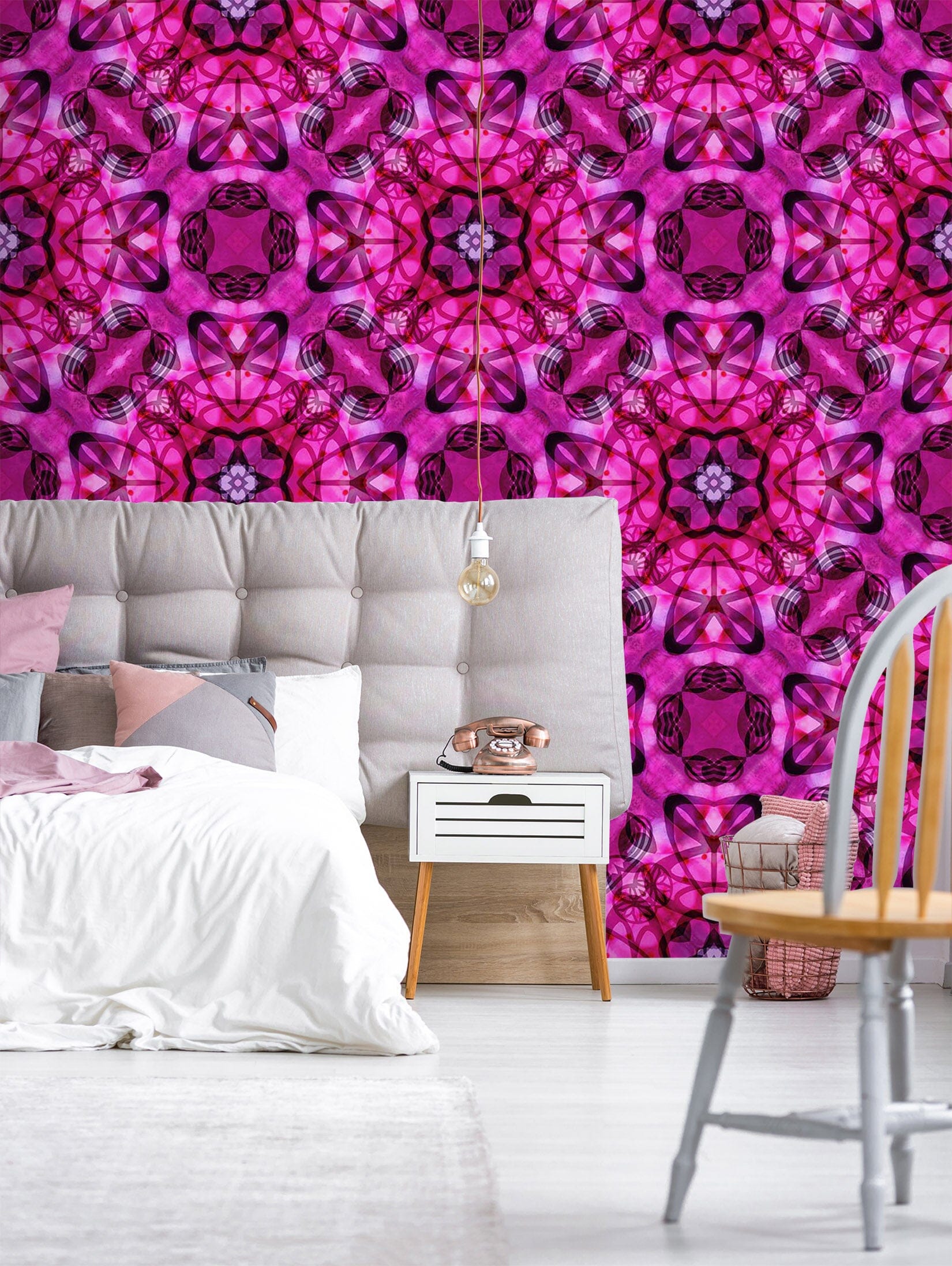 3D Purple Geometric Pattern 1408 Shandra Smith Wall Mural Wall Murals Wallpaper AJ Wallpaper 2 