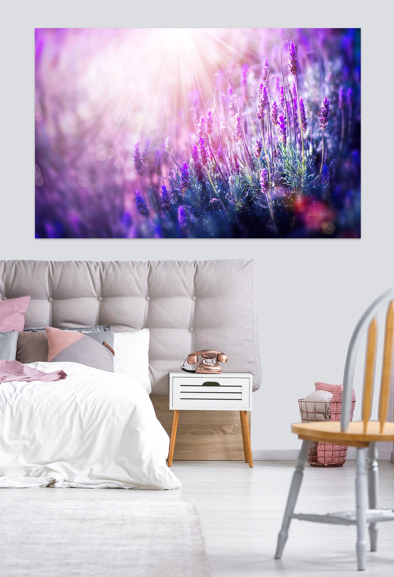 3D Purple Lavender 1063 Wall Sticker Wallpaper AJ Wallpaper 2 