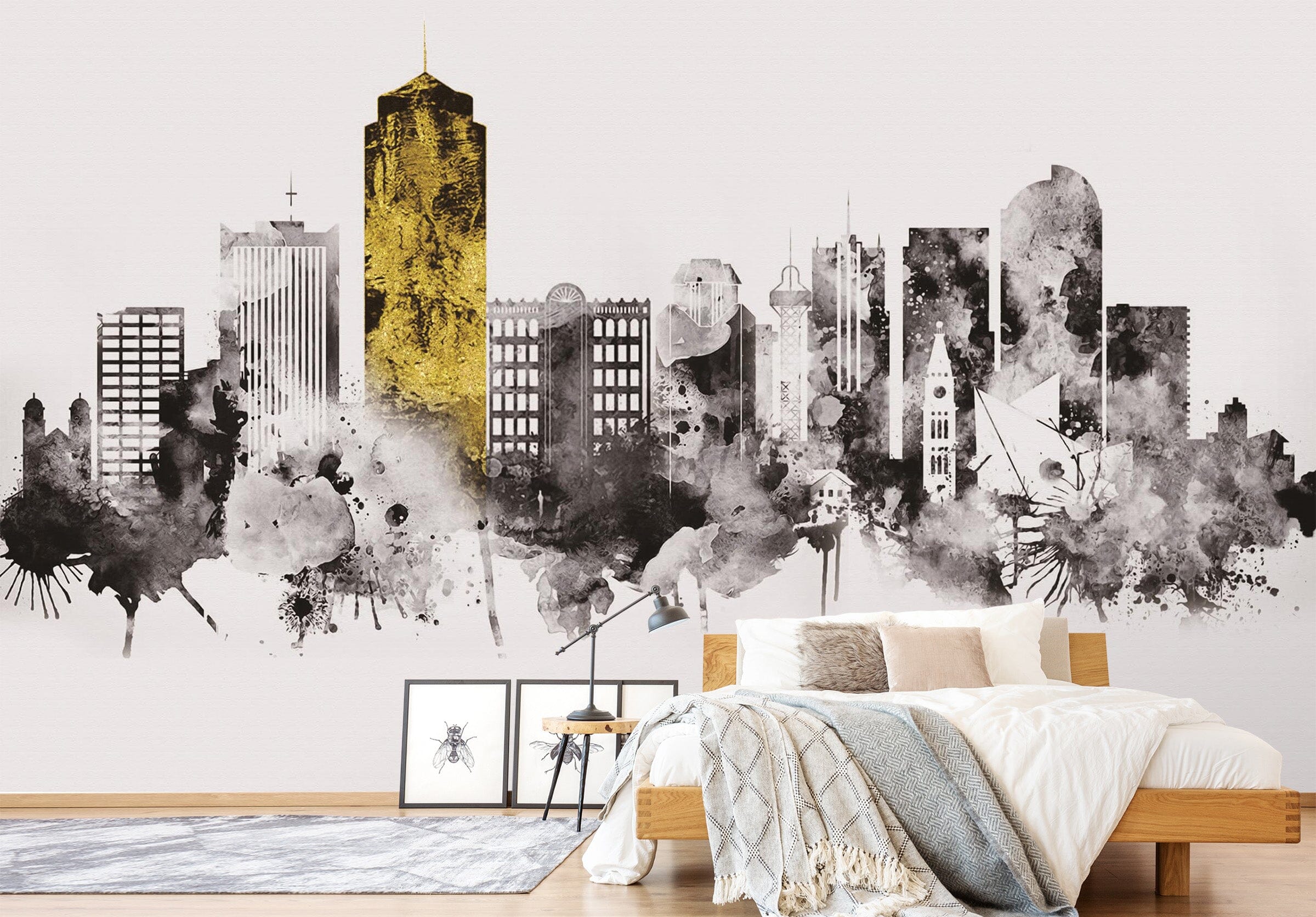 3D Foggy City 1608 Wall Murals Wallpaper AJ Wallpaper 2 