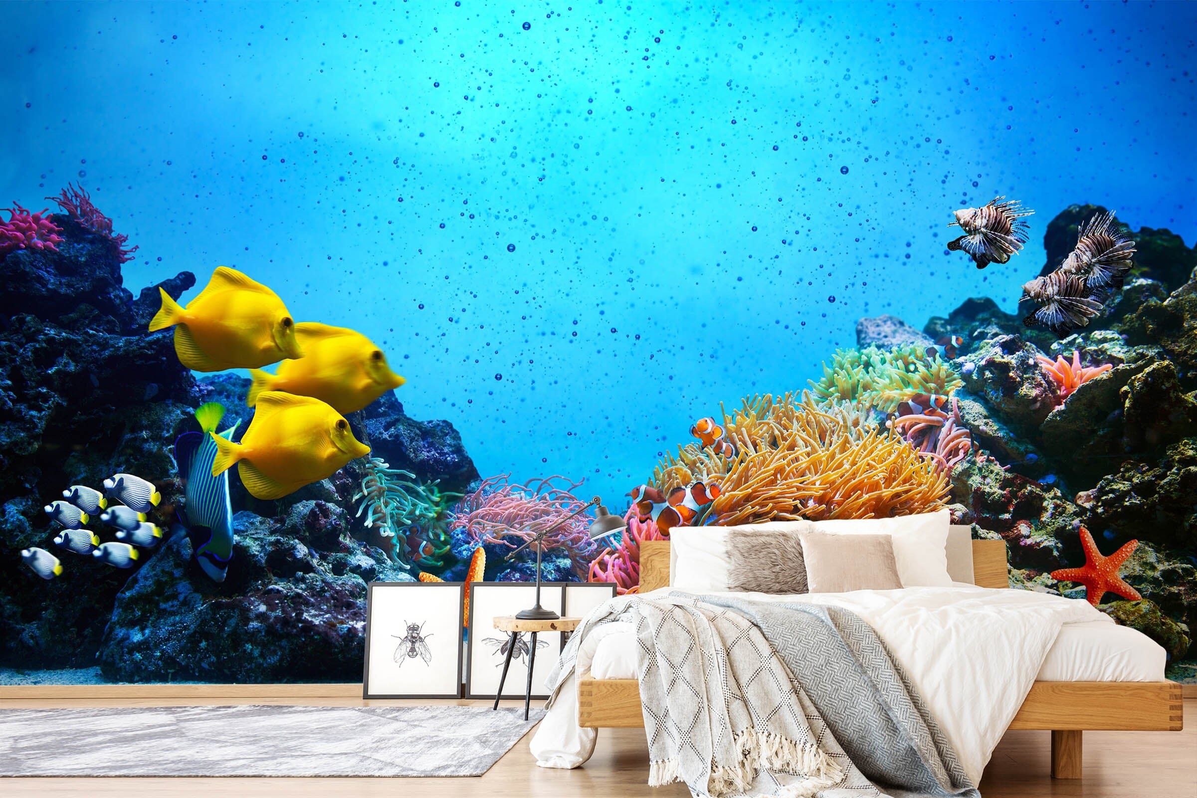 3D Coral Starfish 364 Wall Murals Wallpaper AJ Wallpaper 2 