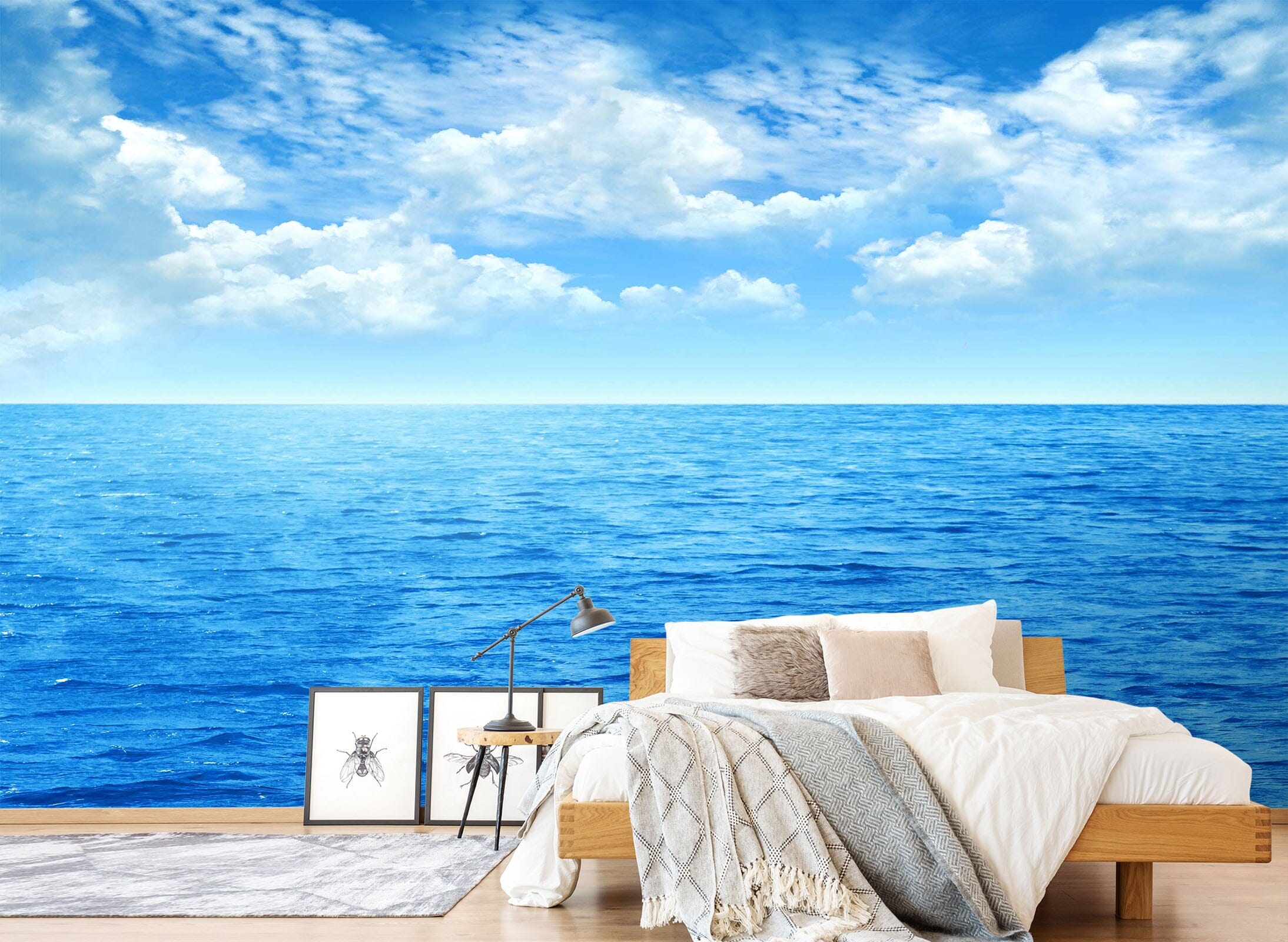3D Sea Blue Sky 047 Wall Murals Wallpaper AJ Wallpaper 2 