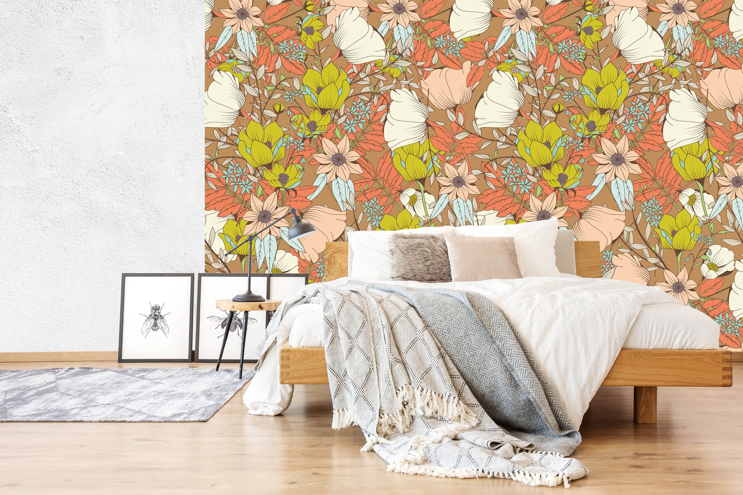 3D Flowers And Leaves 333 Wallpaper AJ Wallpaper 2 