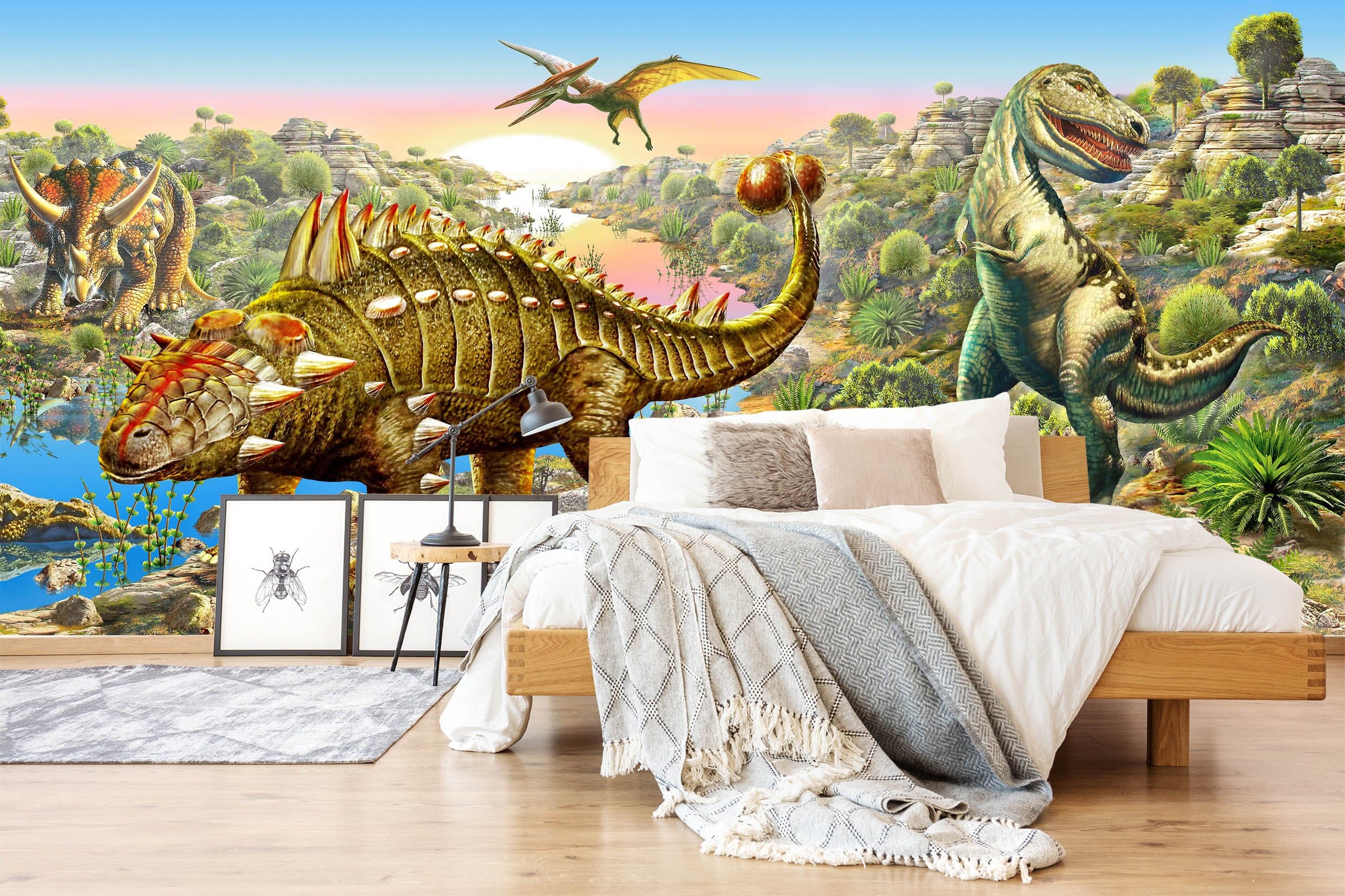 3D Dinosaur 1401 Adrian Chesterman Wall Mural Wall Murals Wallpaper AJ Wallpaper 2 