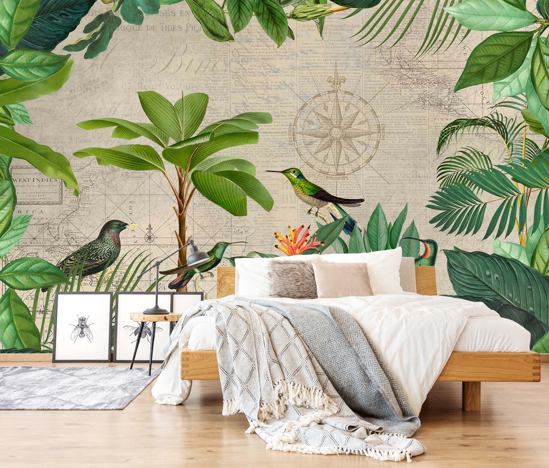 3D Forest Bird 1017 Andrea haase Wall Mural Wall Murals Wallpaper AJ Wallpaper 2 