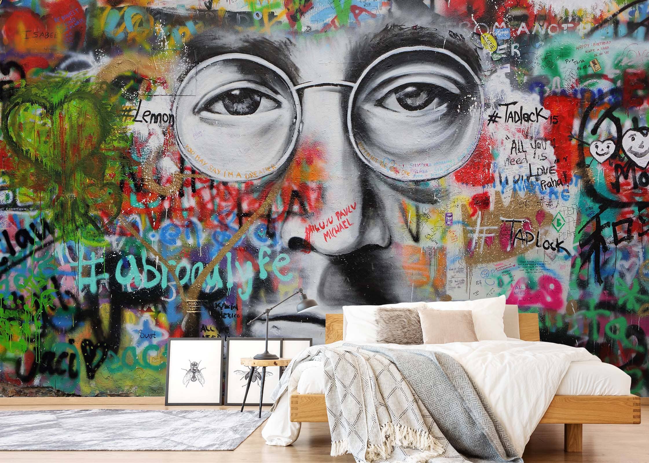 3D Sven Glasses Man 134 Wall Murals Wallpaper AJ Wallpaper 2 