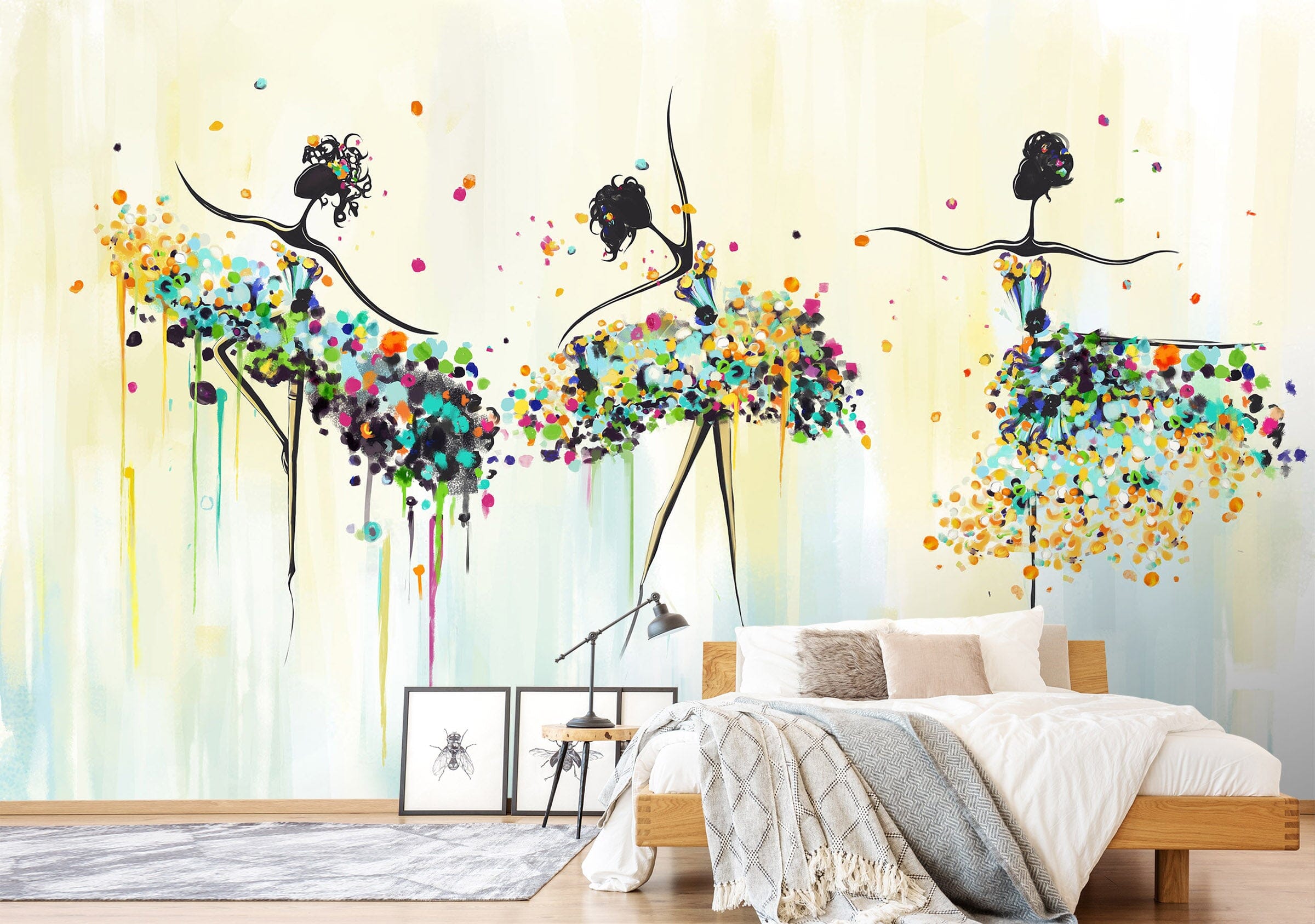3D Painted Dancer 1606 Wall Murals Wallpaper AJ Wallpaper 2 