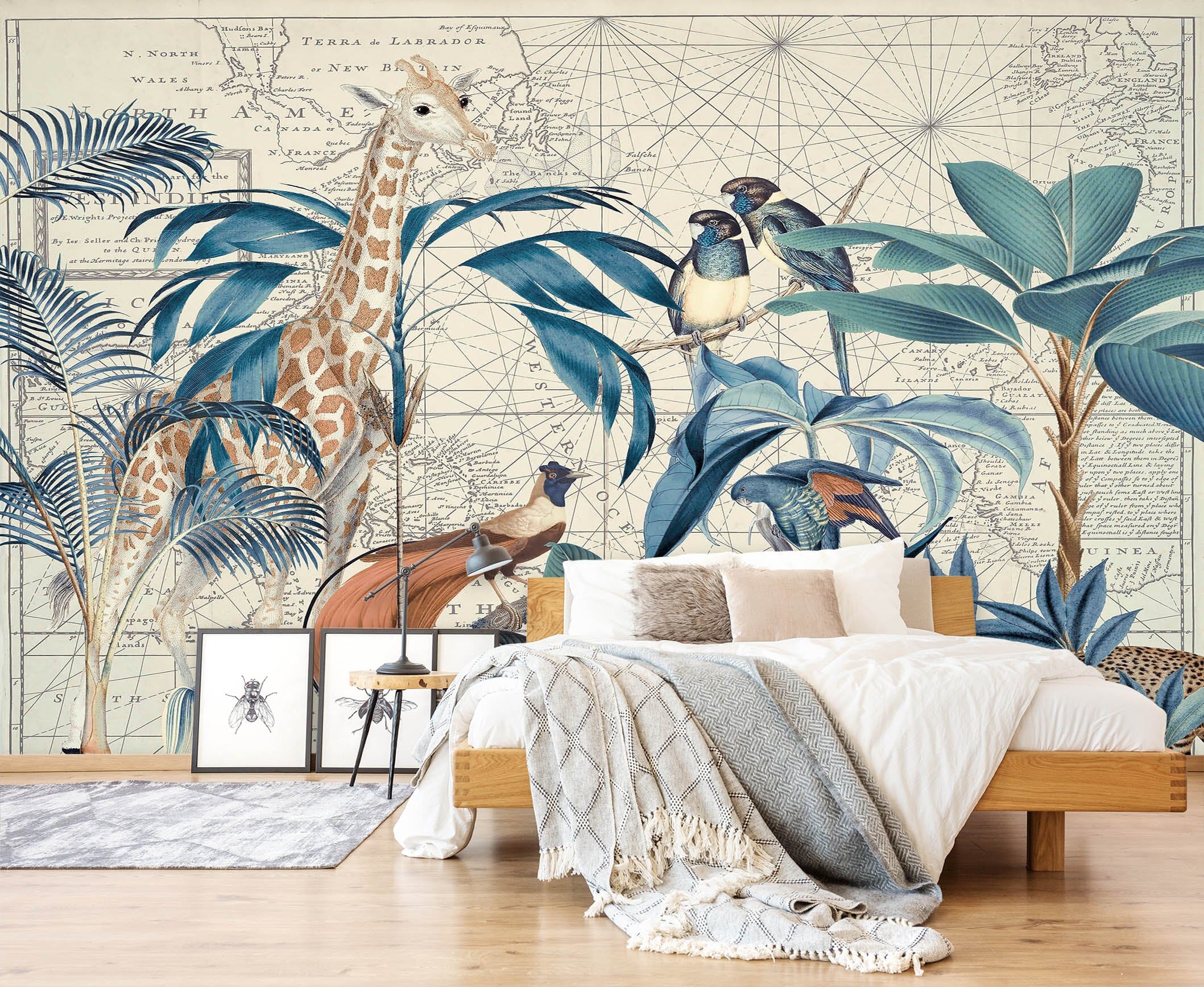 3D Palm Tree Map 1438 Andrea haase Wall Mural Wall Murals Wallpaper AJ Wallpaper 2 