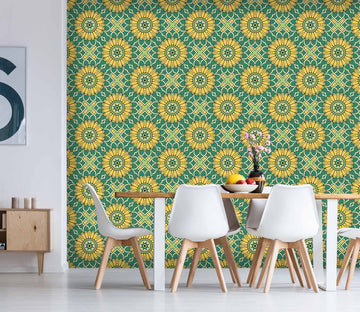 3D Sunflower Pattern 560 Wallpaper AJ Wallpaper 