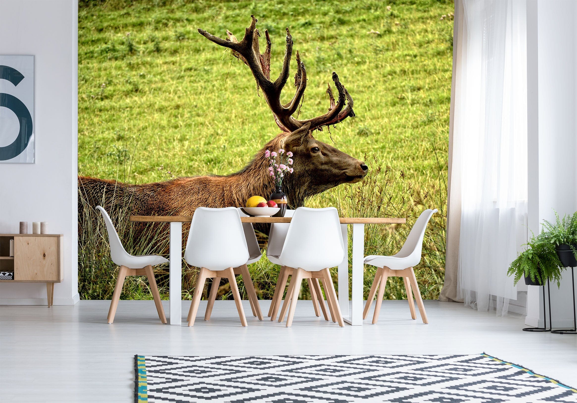 3D Pasture Deer 250 Wall Murals Wallpaper AJ Wallpaper 2 