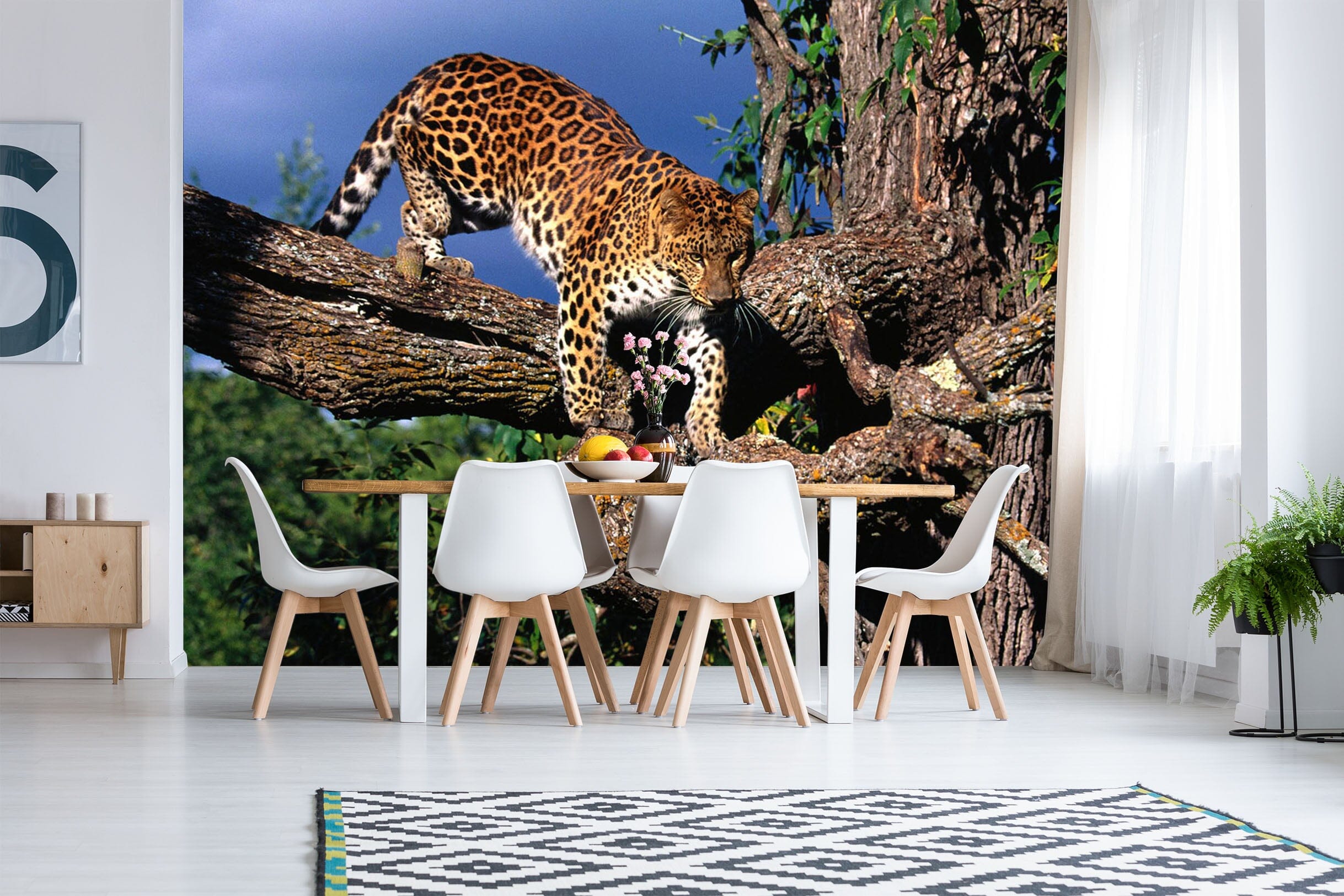 3D Leopard Tree 230 Wall Murals Wallpaper AJ Wallpaper 2 