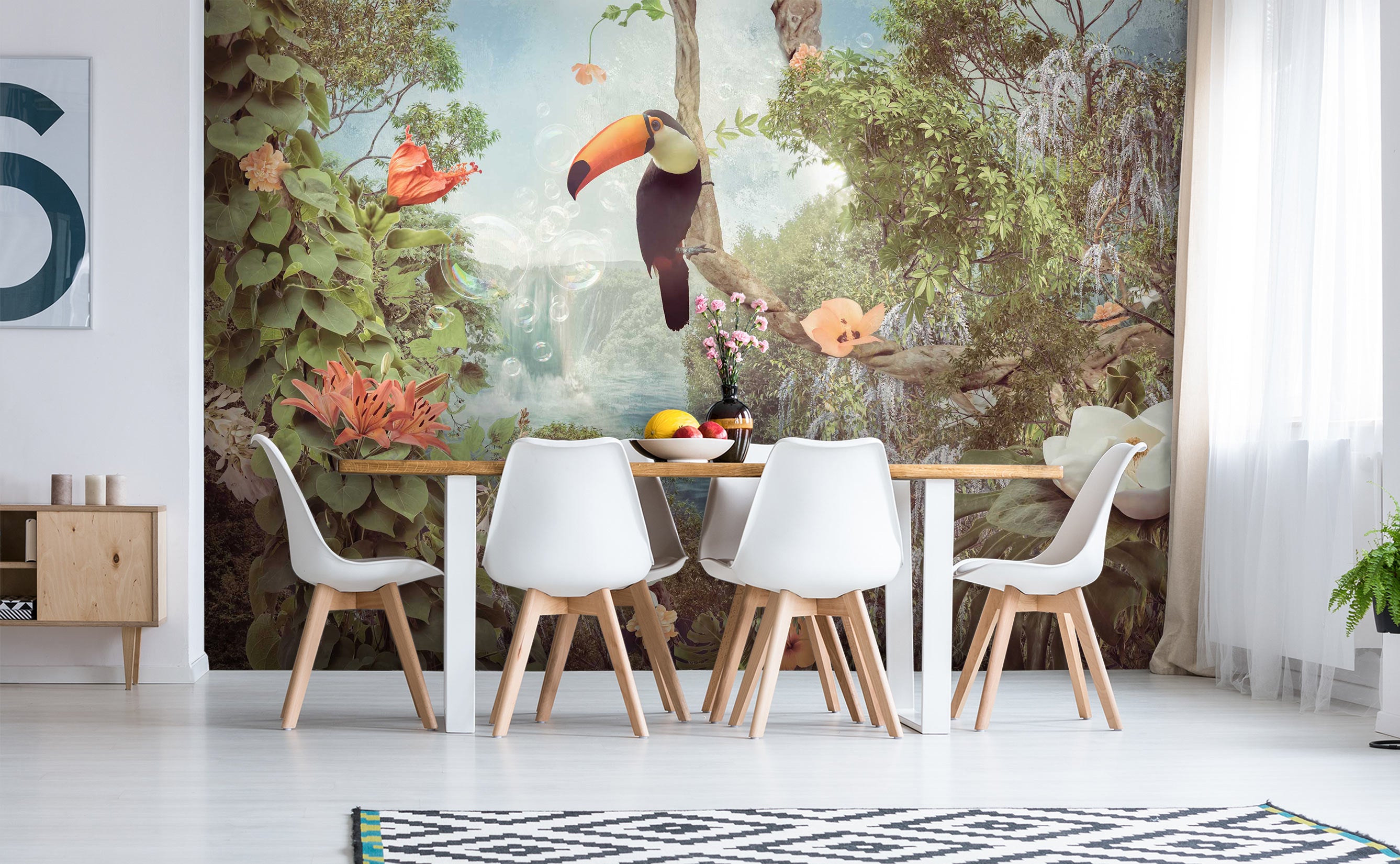 3D Tree Toucan 5237 Beth Sheridan Wall Mural Wall Murals