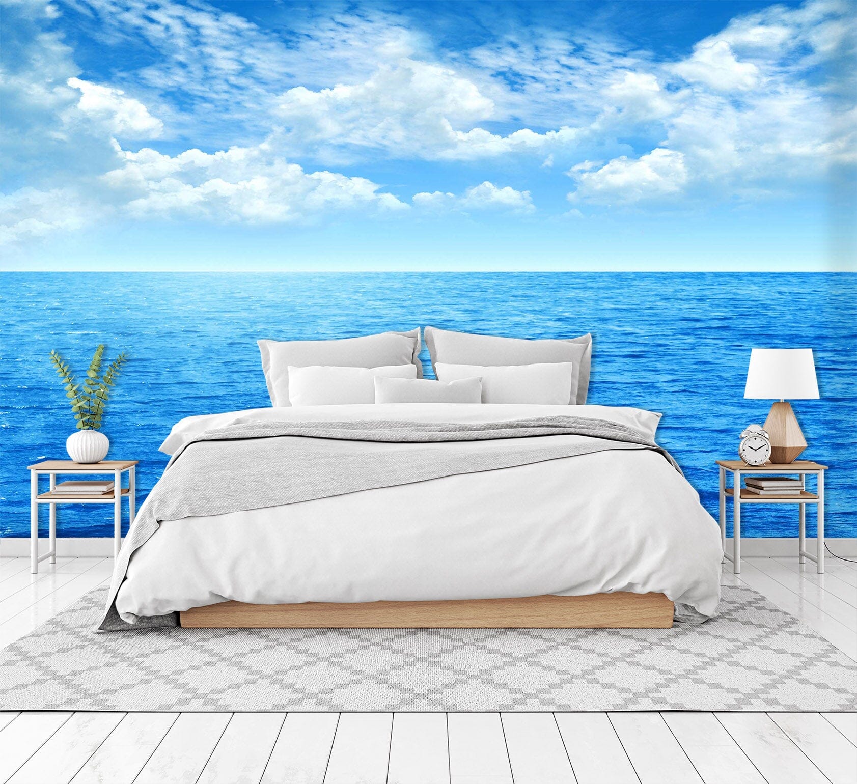 3D Sea Blue Sky 047 Wall Murals Wallpaper AJ Wallpaper 2 