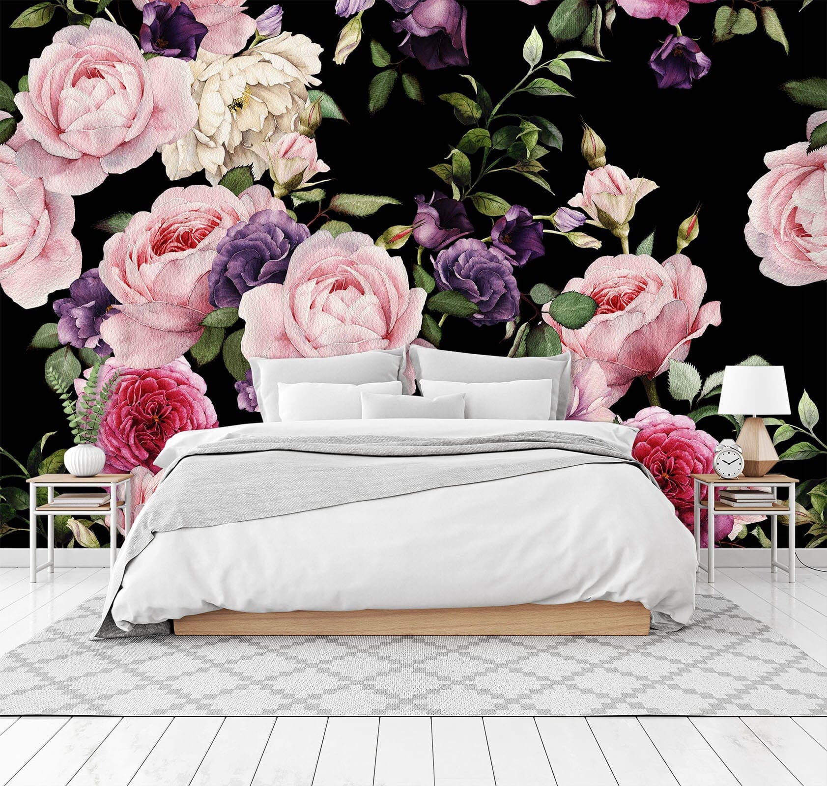 3D Hand Painted Flower 042 Wall Murals Wallpaper AJ Wallpaper 2 