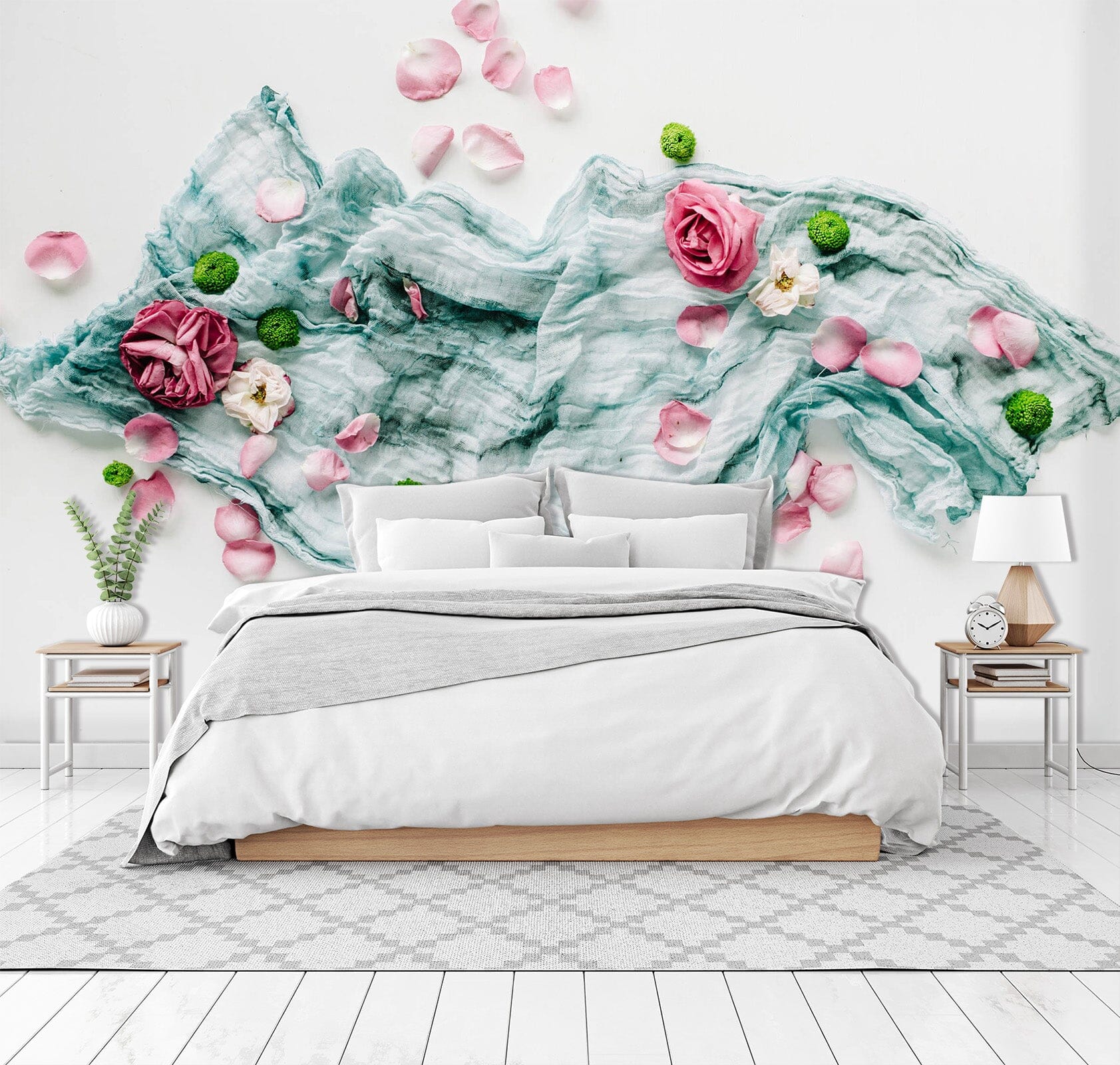 3D Petal Silk 1615 Wall Murals Wallpaper AJ Wallpaper 2 