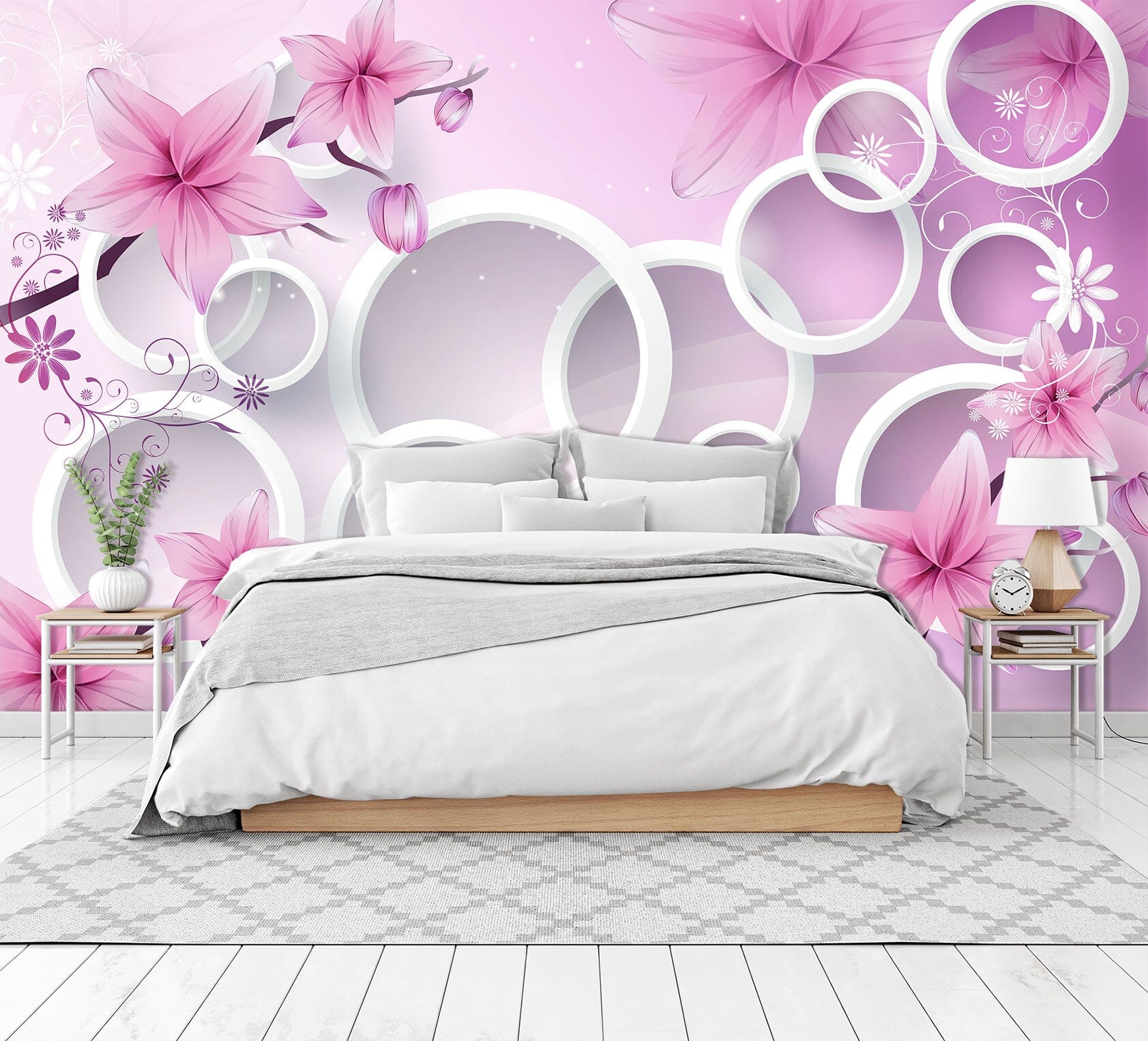 3D Peach Blossom 1617 Wall Murals Wallpaper AJ Wallpaper 2 