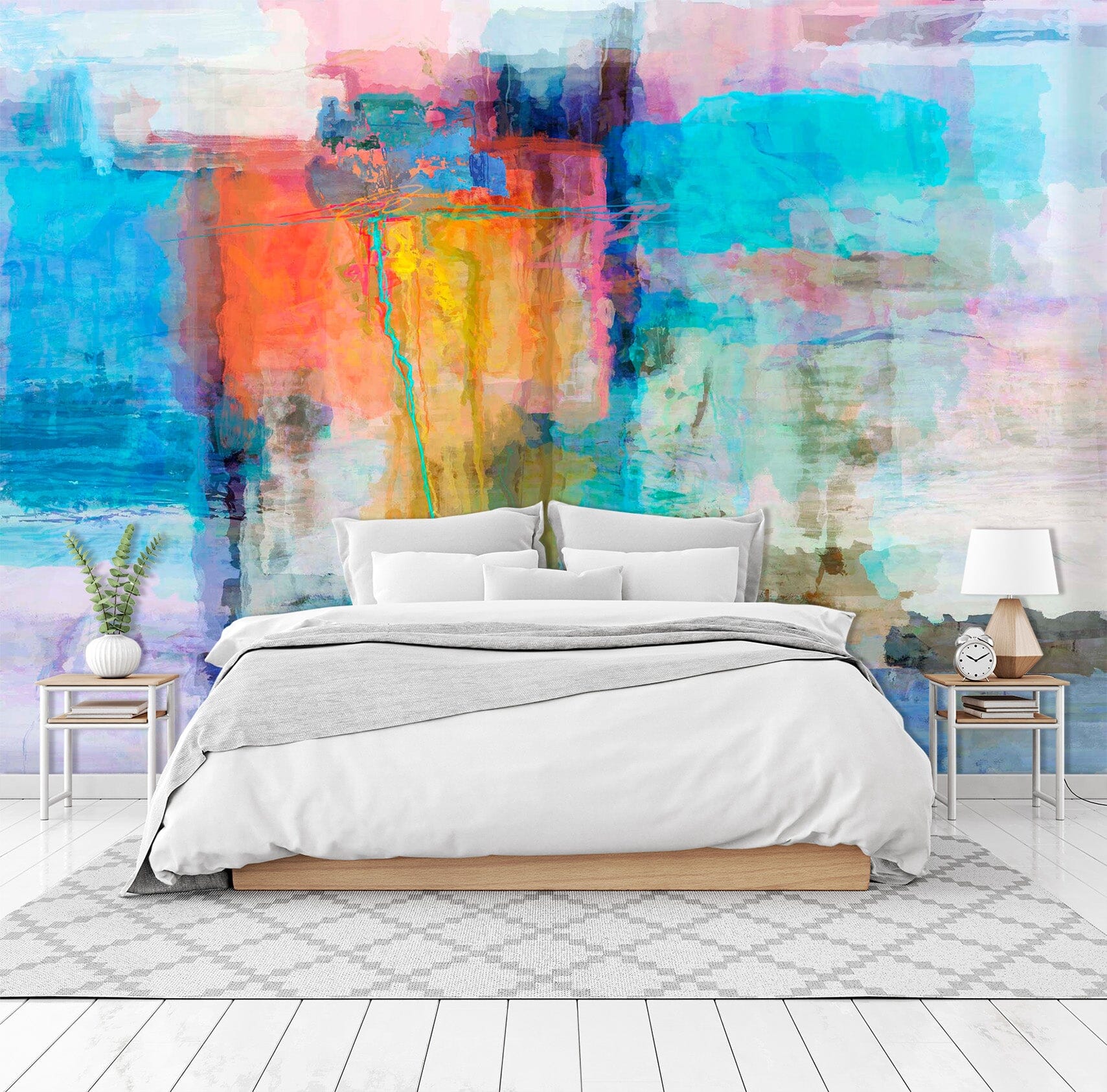 3D Blue Graffiti 1507 Michael Tienhaara Wall Mural Wall Murals Wallpaper AJ Wallpaper 2 