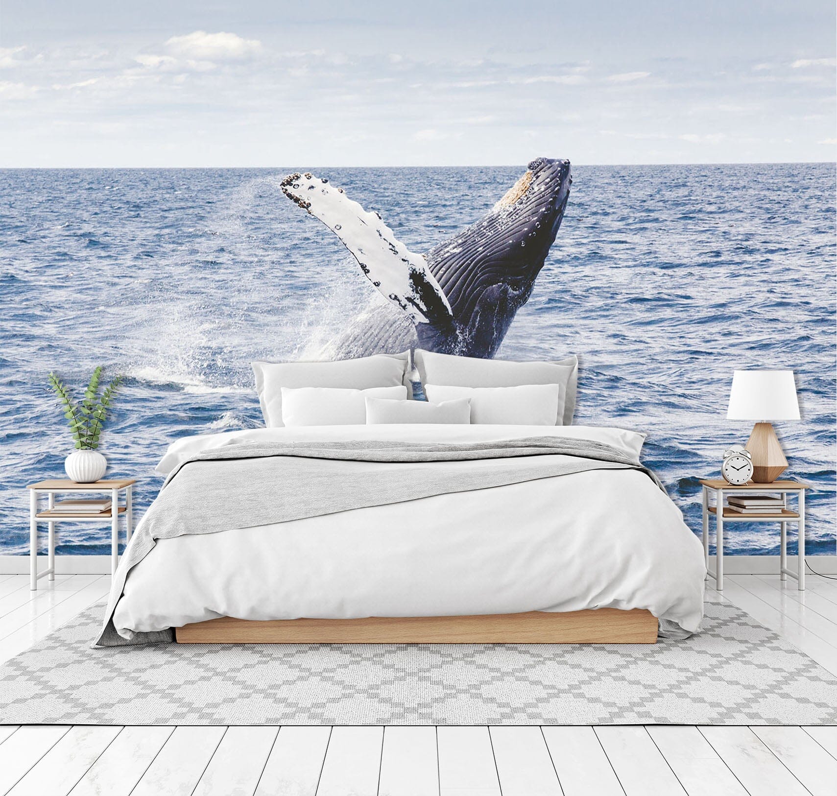 3D Whale Sea 159 Wall Murals Wallpaper AJ Wallpaper 2 