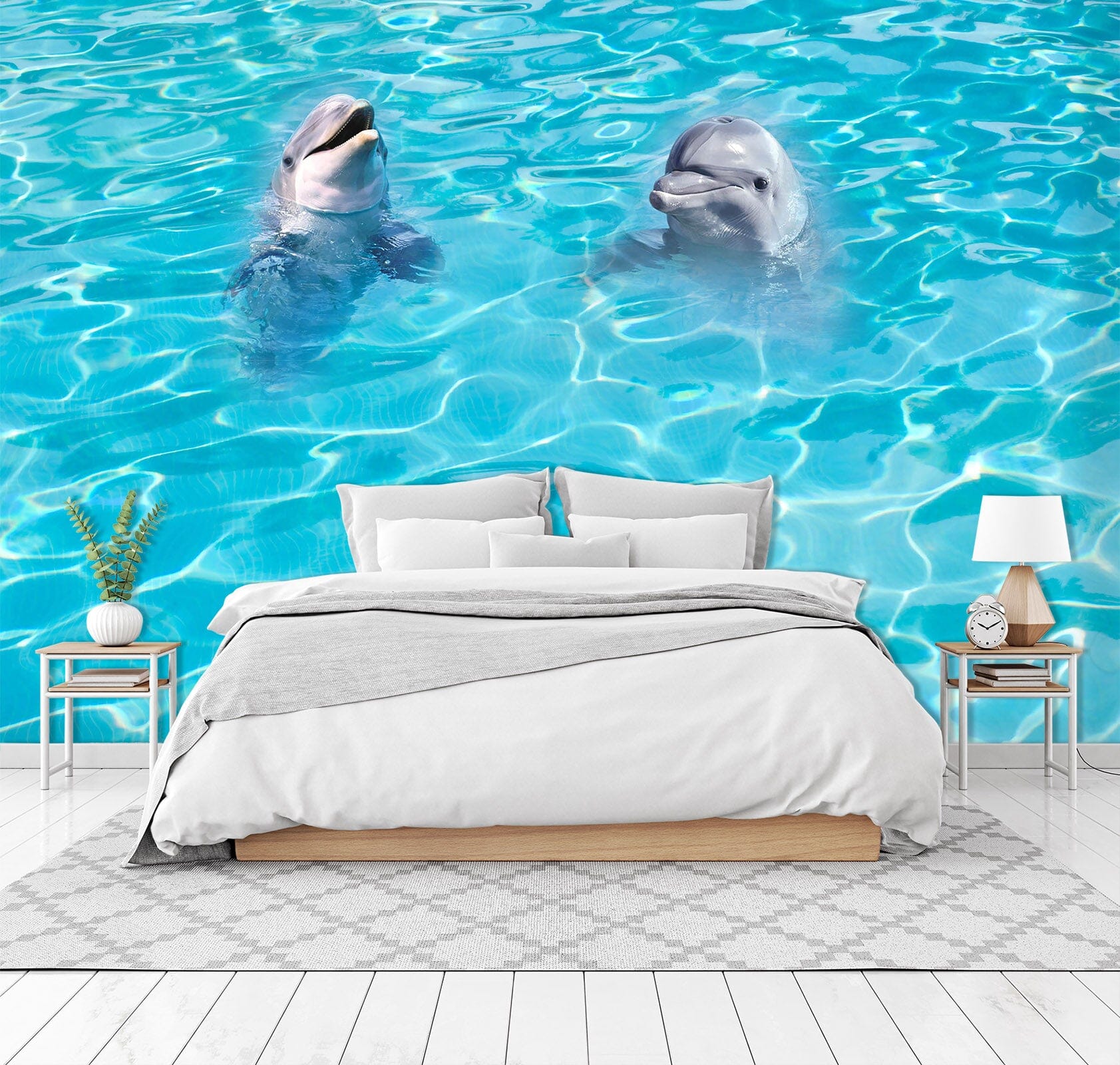 3D Dolphin 1706 Wall Murals Wallpaper AJ Wallpaper 2 