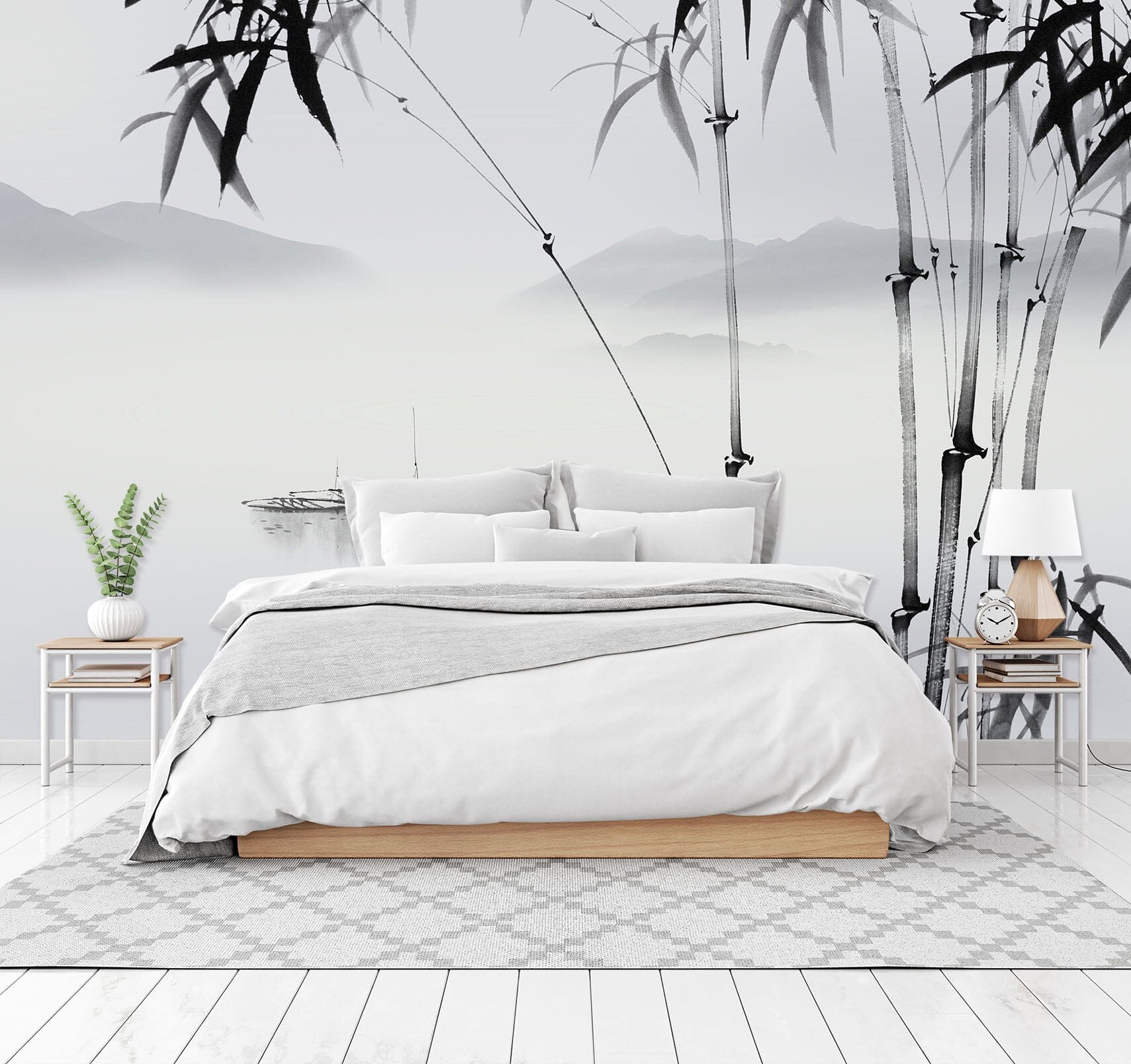 3D Bamboo Forest Flying Bird 1627 Wall Murals Wallpaper AJ Wallpaper 2 