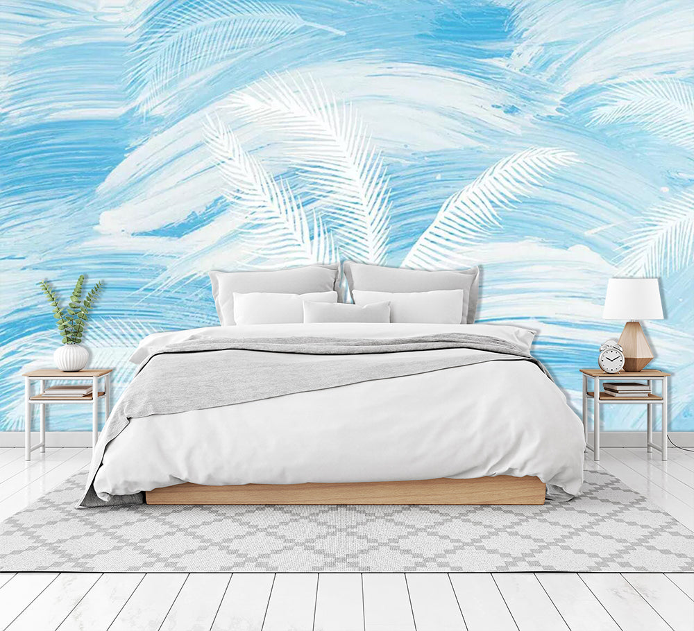 3D White Goose Feather WC779 Wall Murals