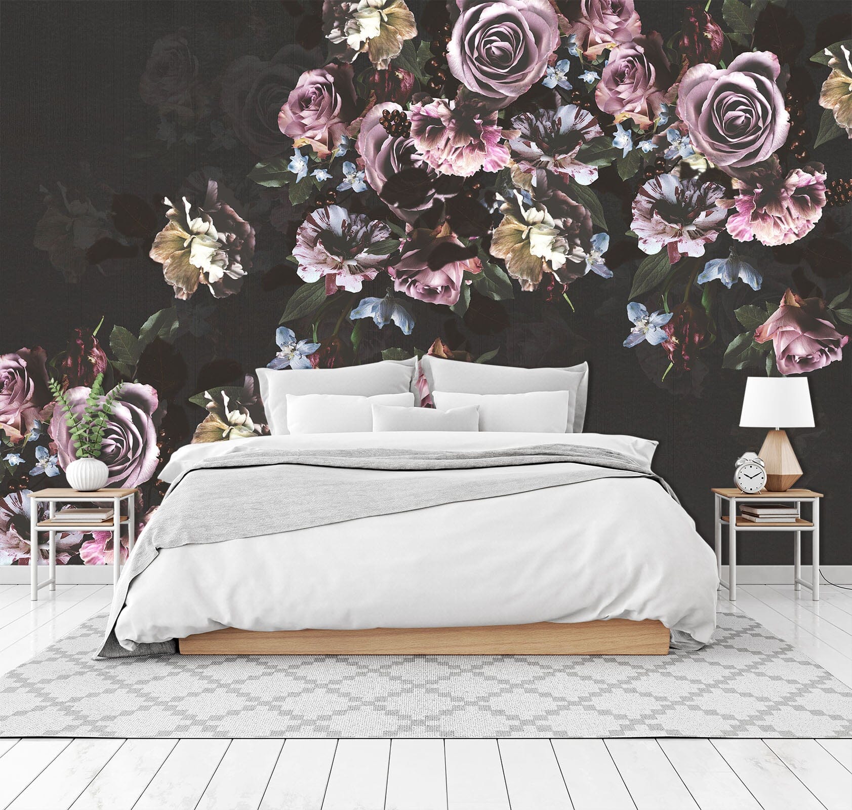 3D Purple Rose 119 Wall Murals Wallpaper AJ Wallpaper 2 