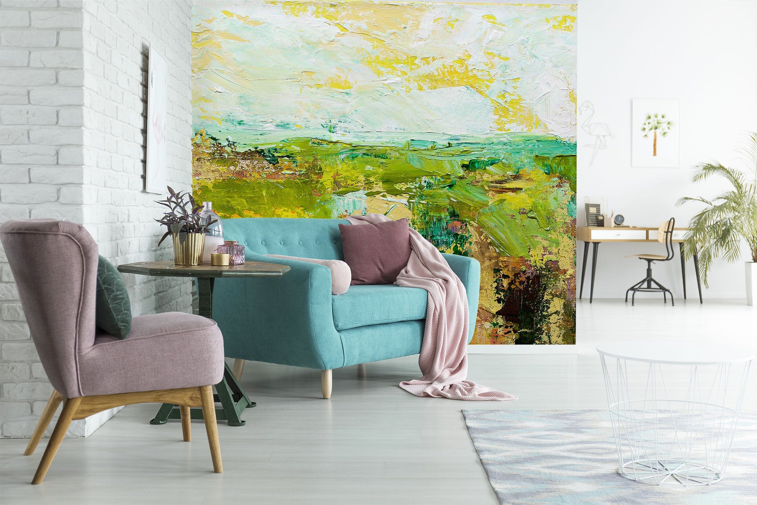 3D Oil Painting Field 216 Allan P. Friedlander Wall Mural Wall Murals Wallpaper AJ Wallpaper 2 