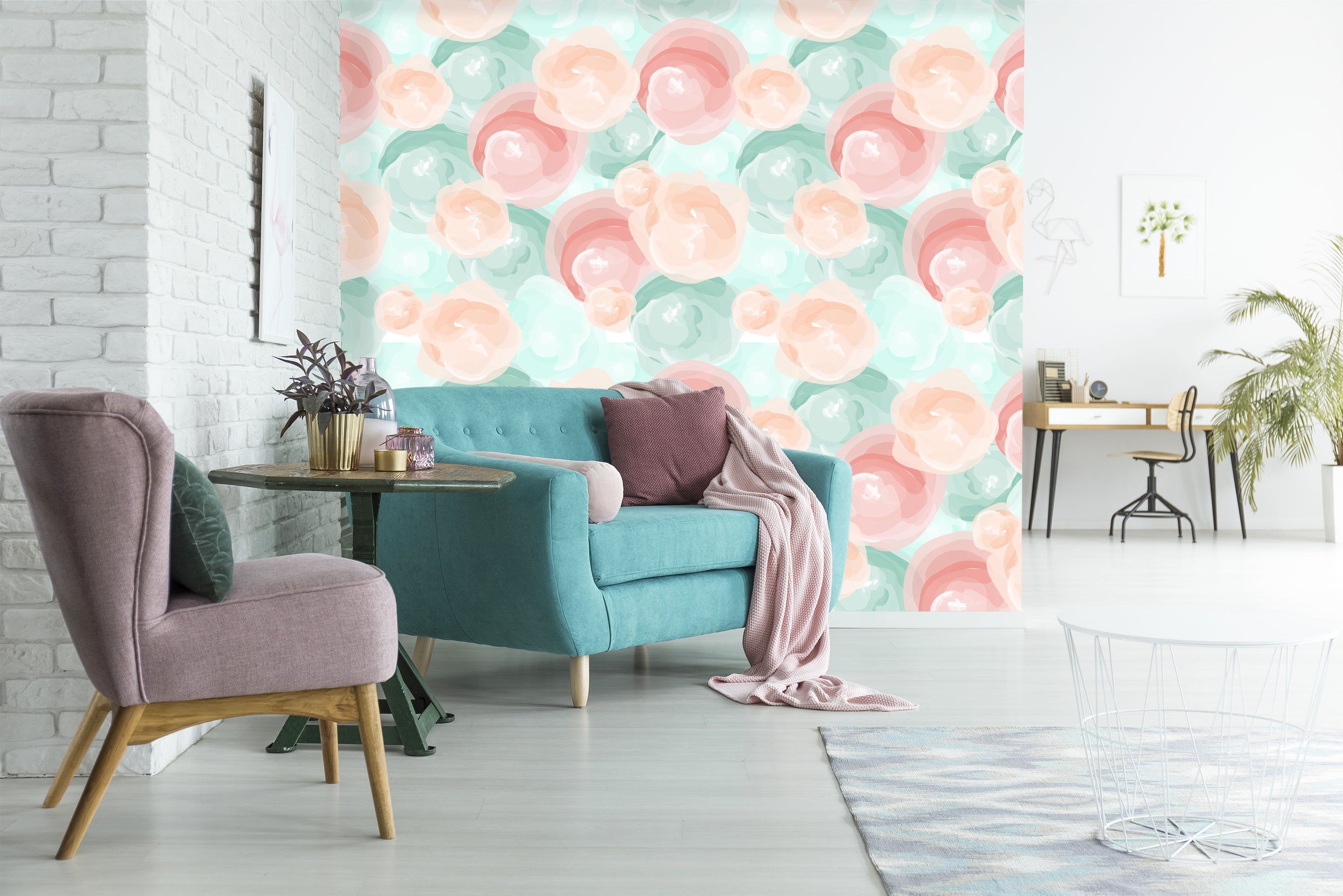 3D Flower Group 100 Wallpaper AJ Wallpaper 