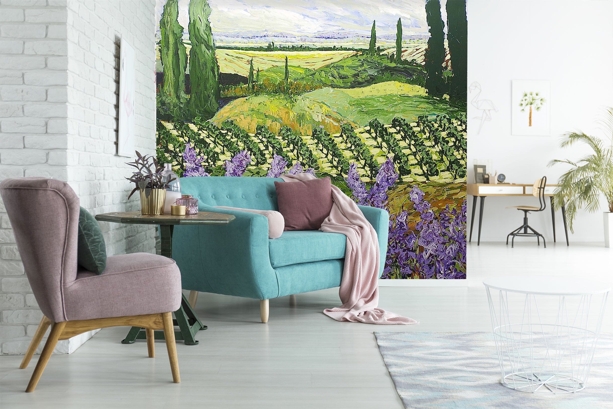 3D Flower Field 119 Allan P. Friedlander Wall Mural Wall Murals Wallpaper AJ Wallpaper 2 