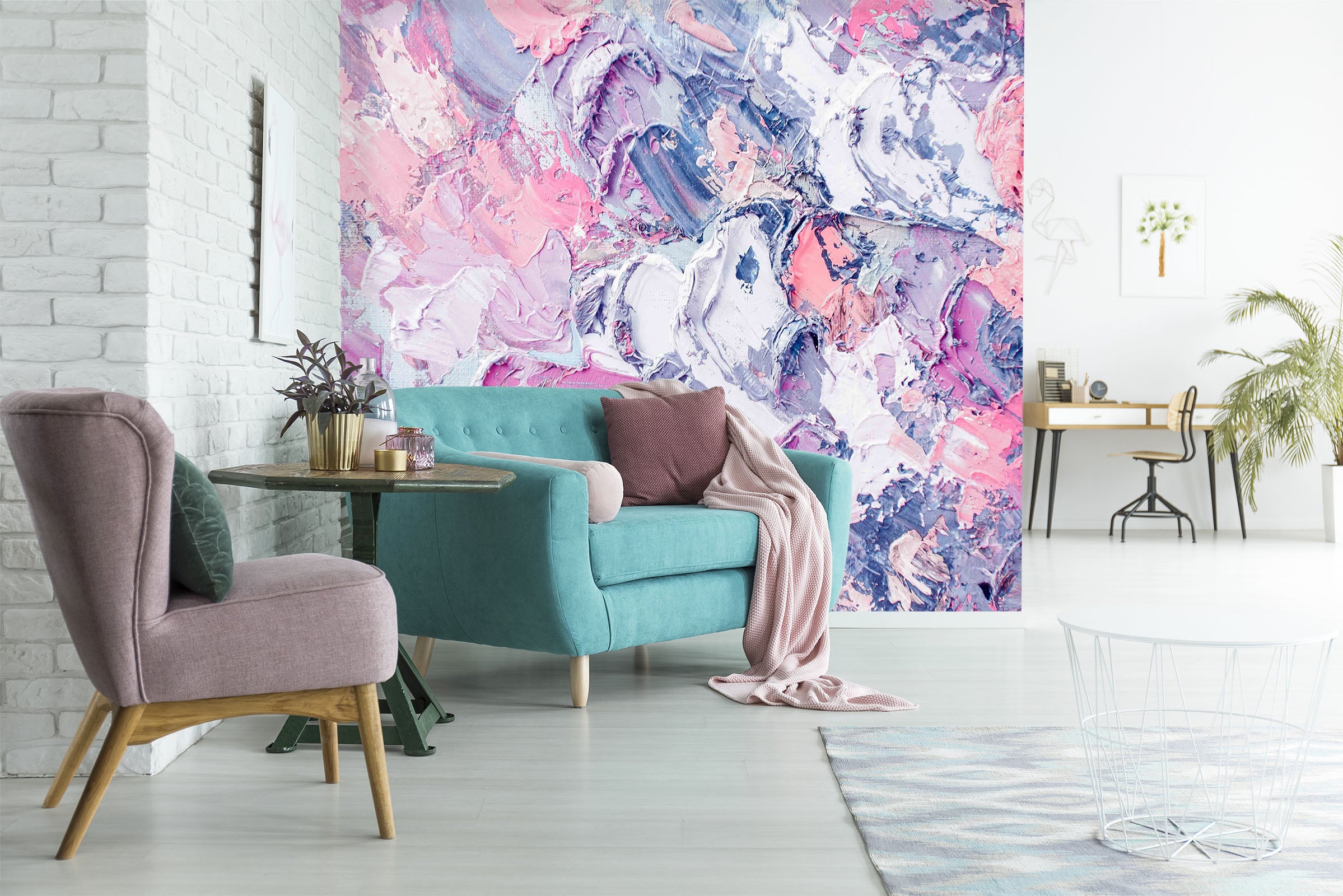 3D Abstract Art Paint 048 Wall Murals