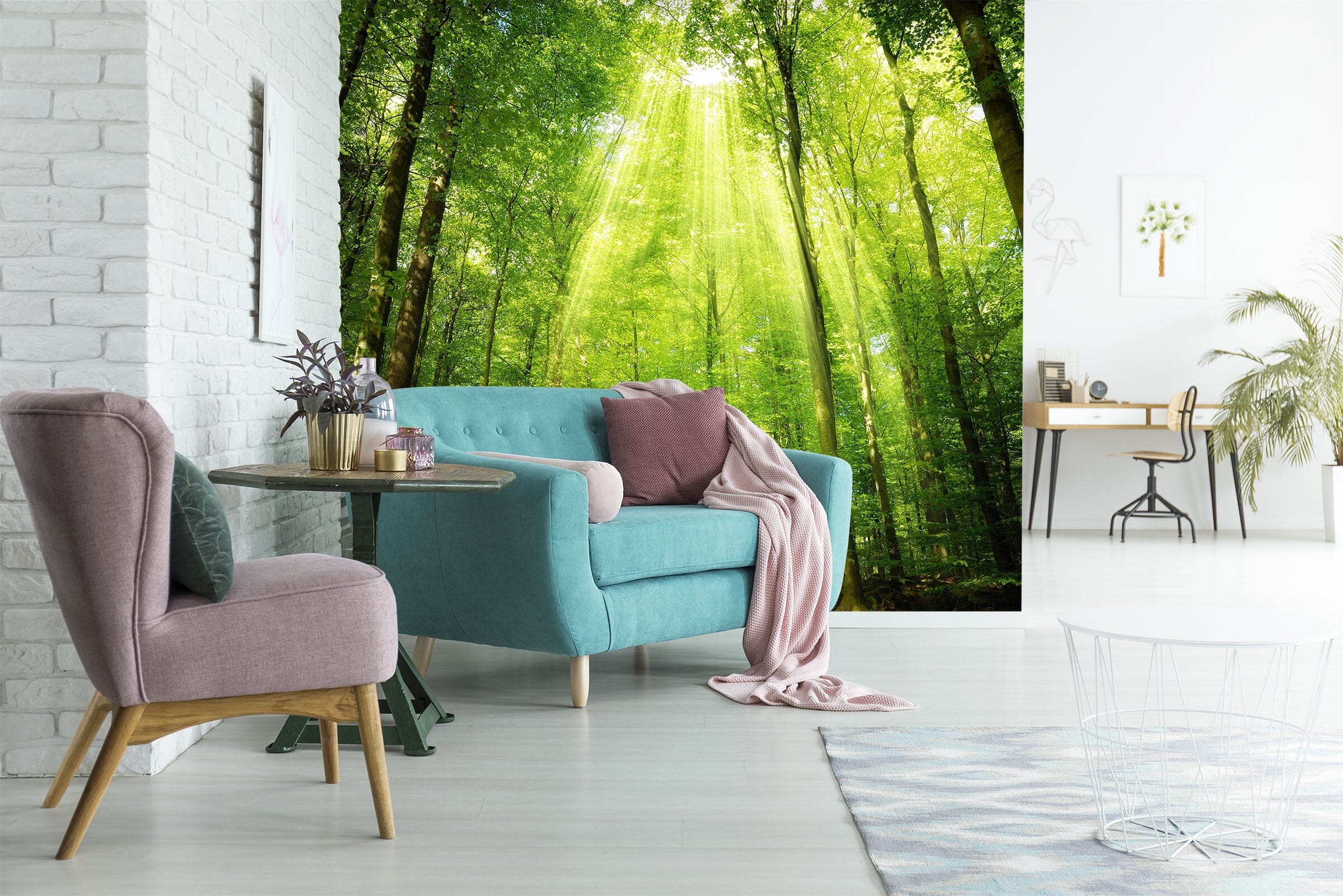 3D Green Forest 1507 Wall Murals Wallpaper AJ Wallpaper 2 