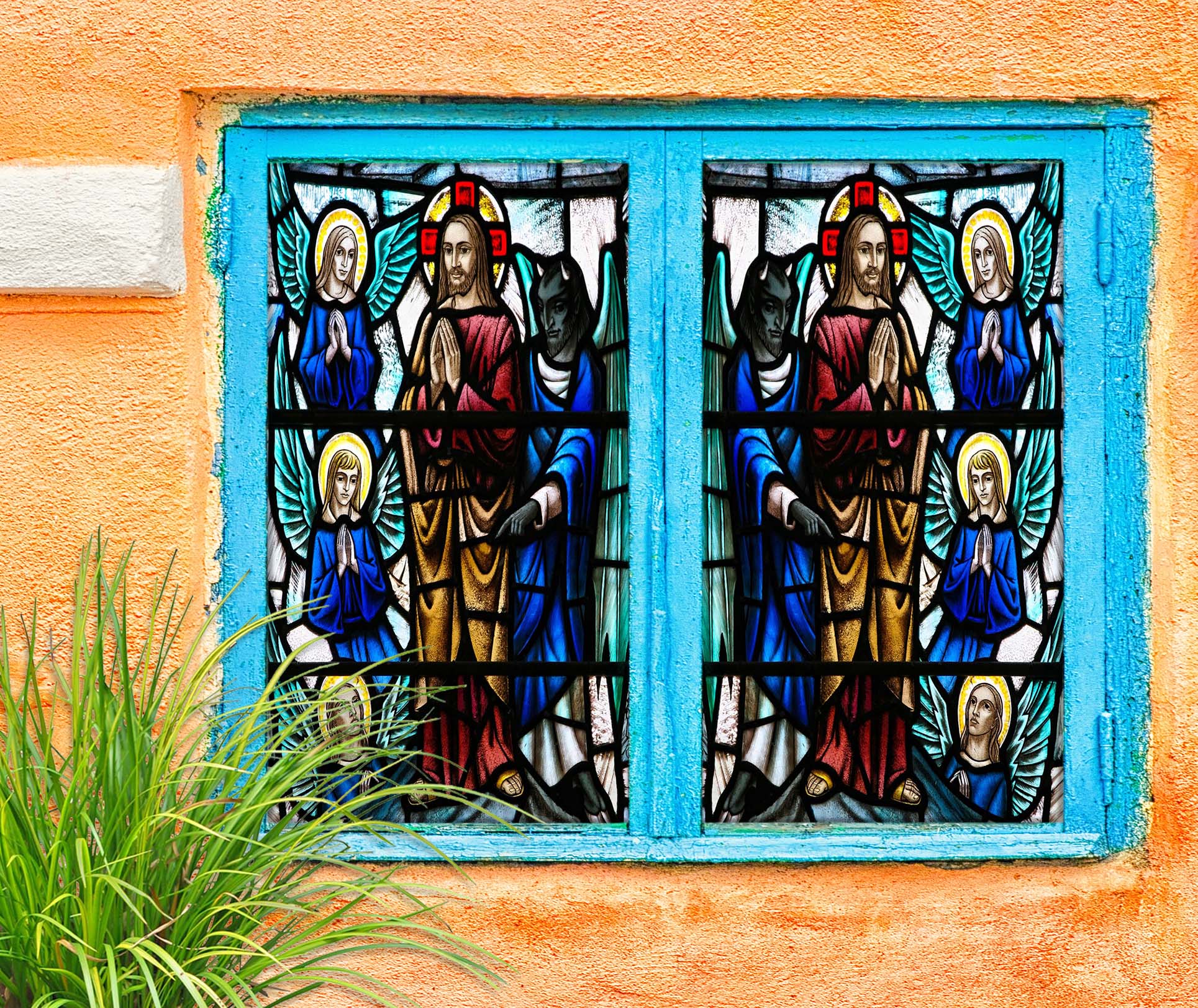 3D Priesthood Prayer 095 Window Film Print Sticker Cling Stained Glass UV Block