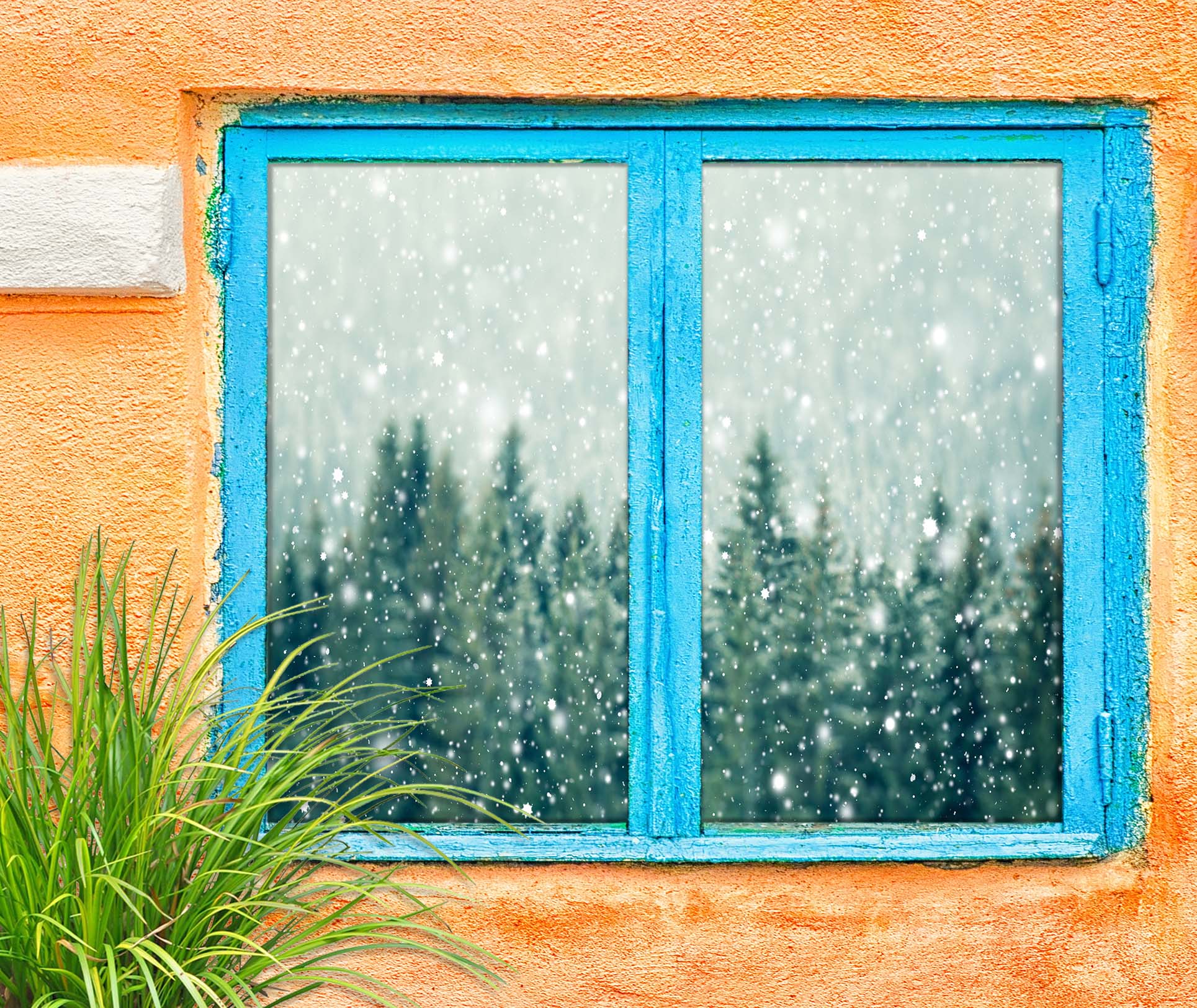 3D Cypress Snowflake 291 Window Film Print Sticker Cling Stained Glass UV Block