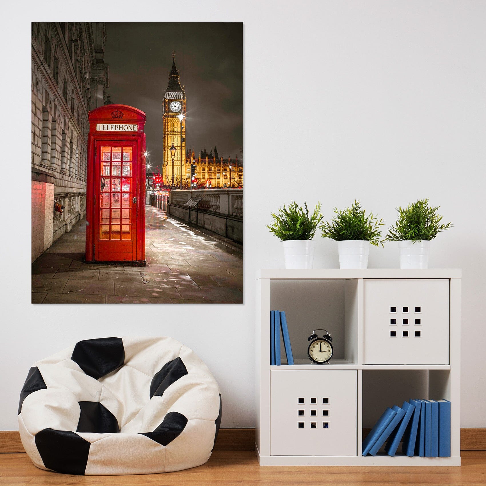 3D Red Phone Booth 053 Assaf Frank Wall Sticker Wallpaper AJ Wallpaper 2 