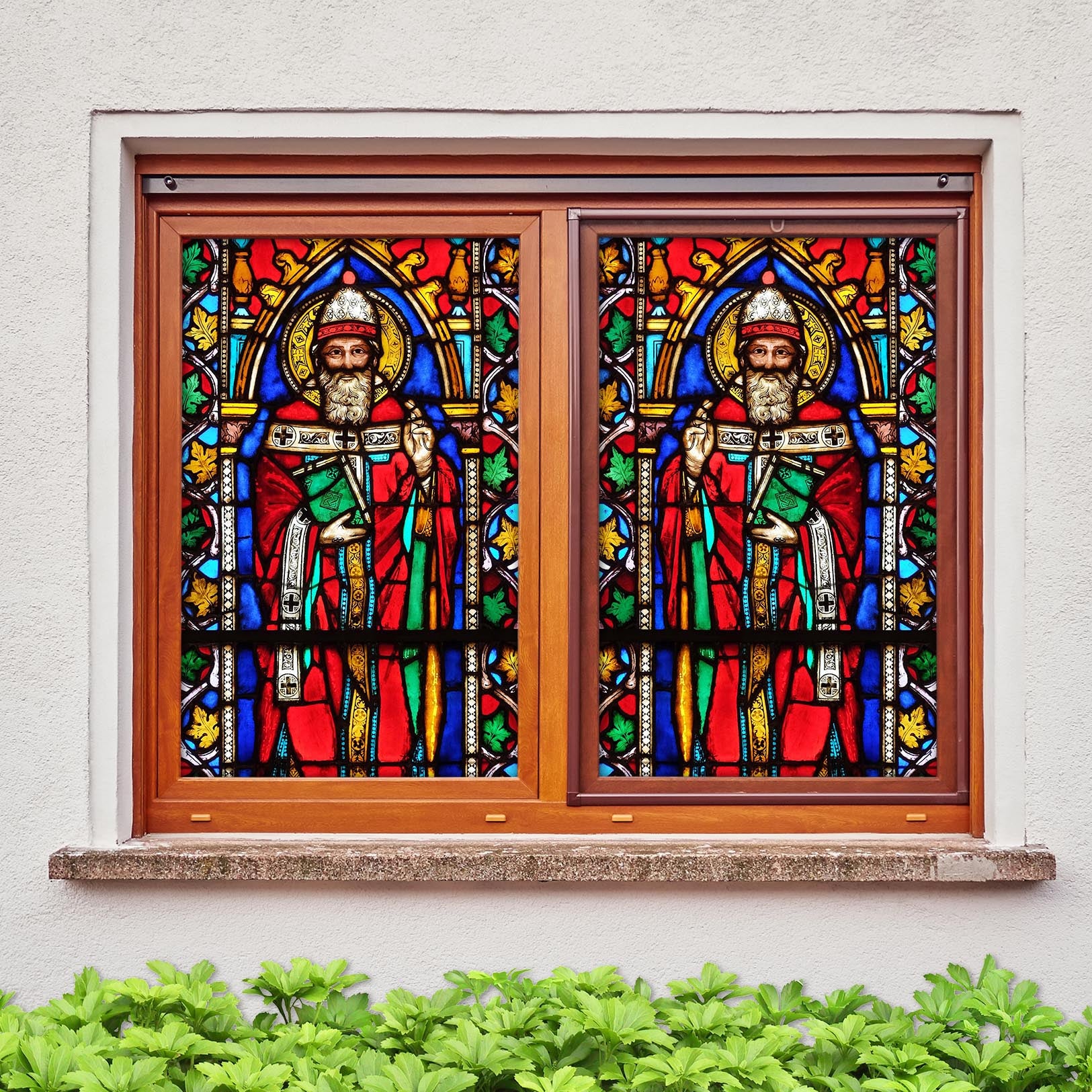 3D Religious Church 464 Window Film Print Sticker Cling Stained Glass UV Block