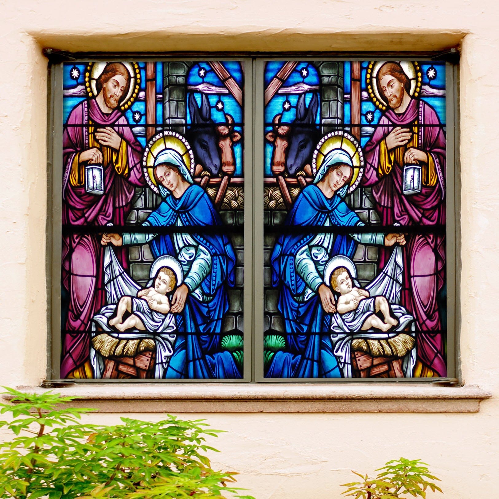 3D Mother Baby 123 Window Film Print Sticker Cling Stained Glass UV Block Wallpaper AJ Wallpaper 2 