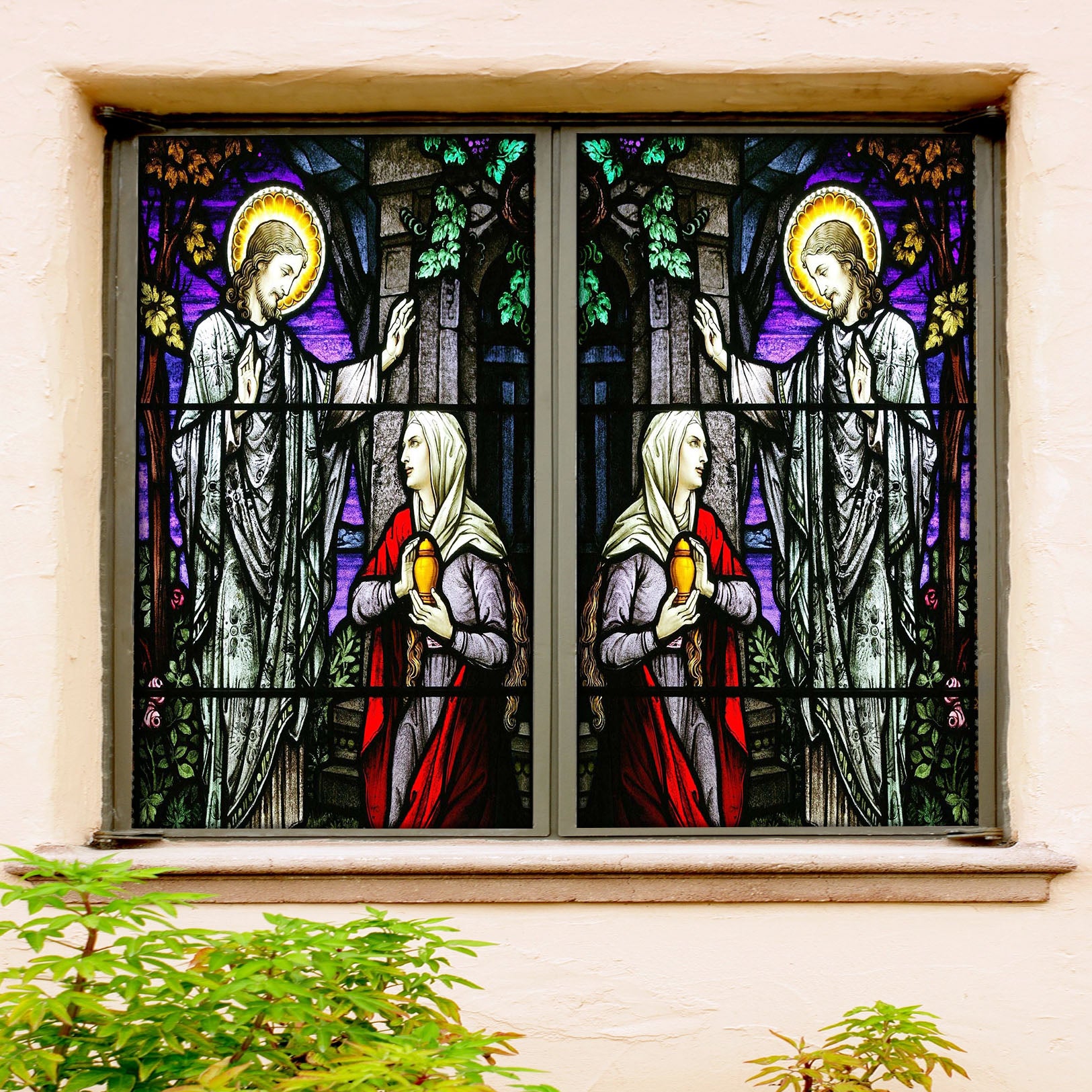 3D Religious Glory 104 Window Film Print Sticker Cling Stained Glass UV Block
