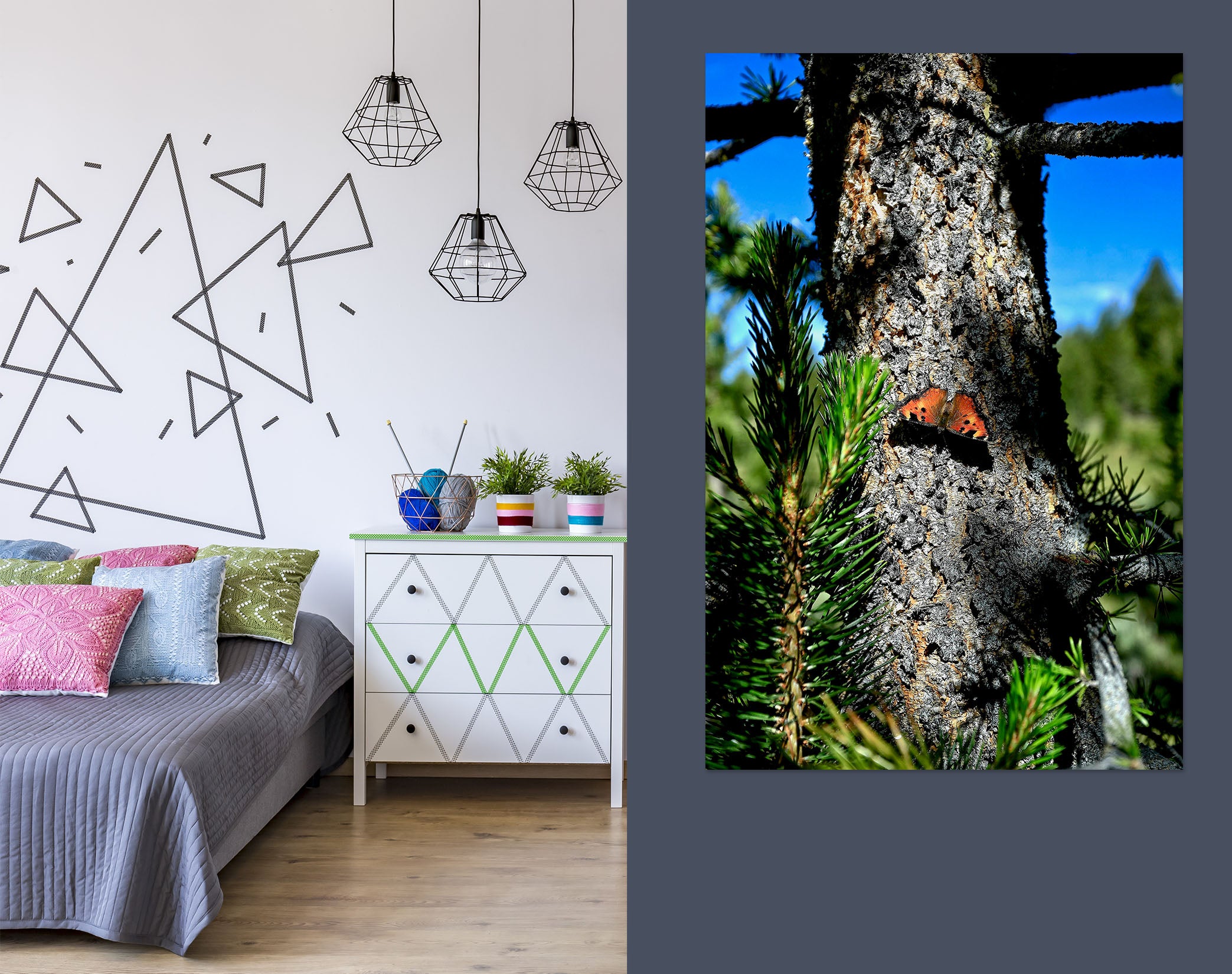 3D Butterfly Trunk 61204 Kathy Barefield Wall Sticker