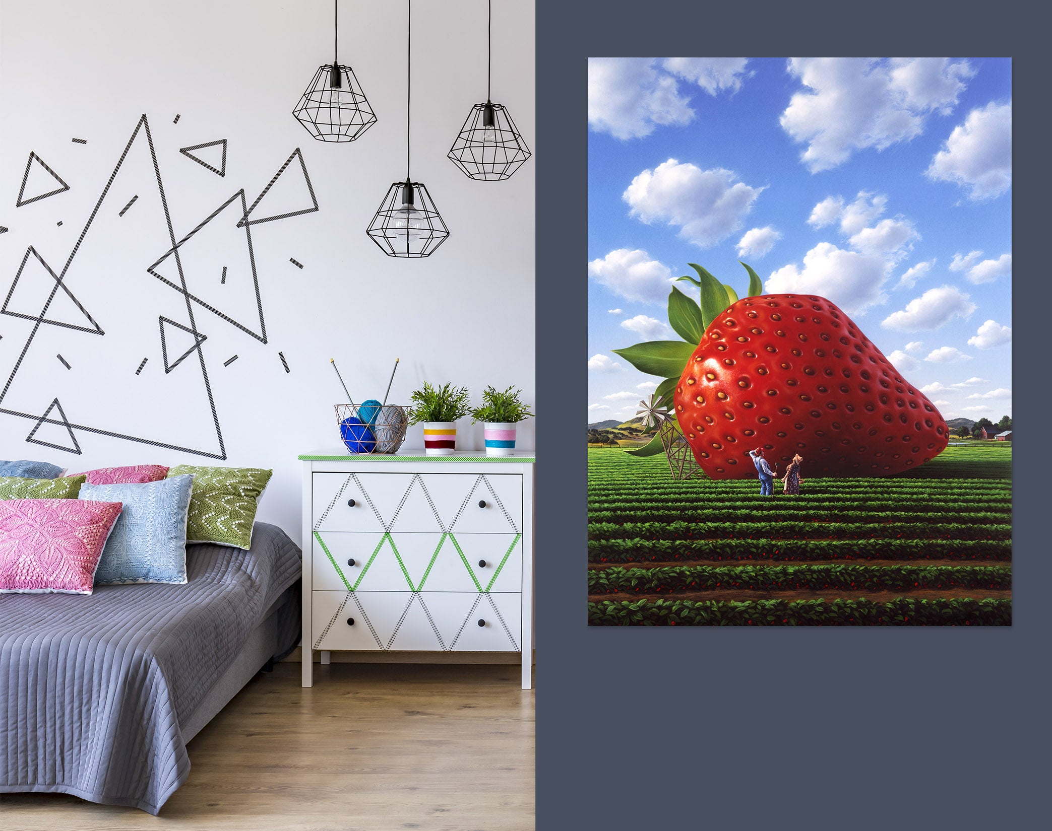 3D Giant Strawberry 85197 Jerry LoFaro Wall Sticker