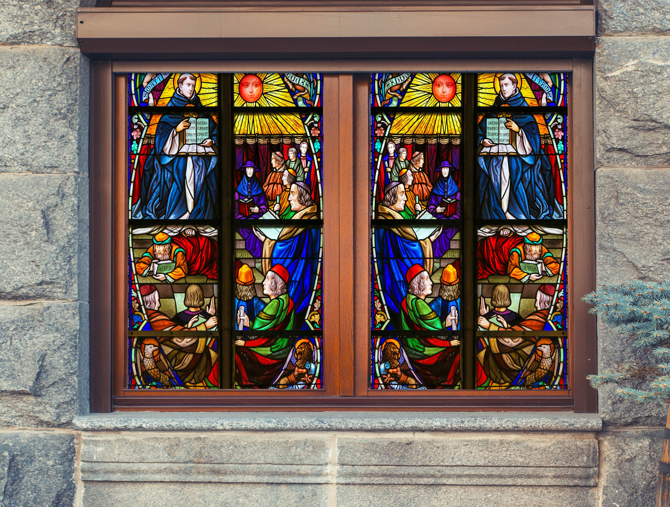 3D Priesthood Prayer 049 Window Film Print Sticker Cling Stained Glass UV Block