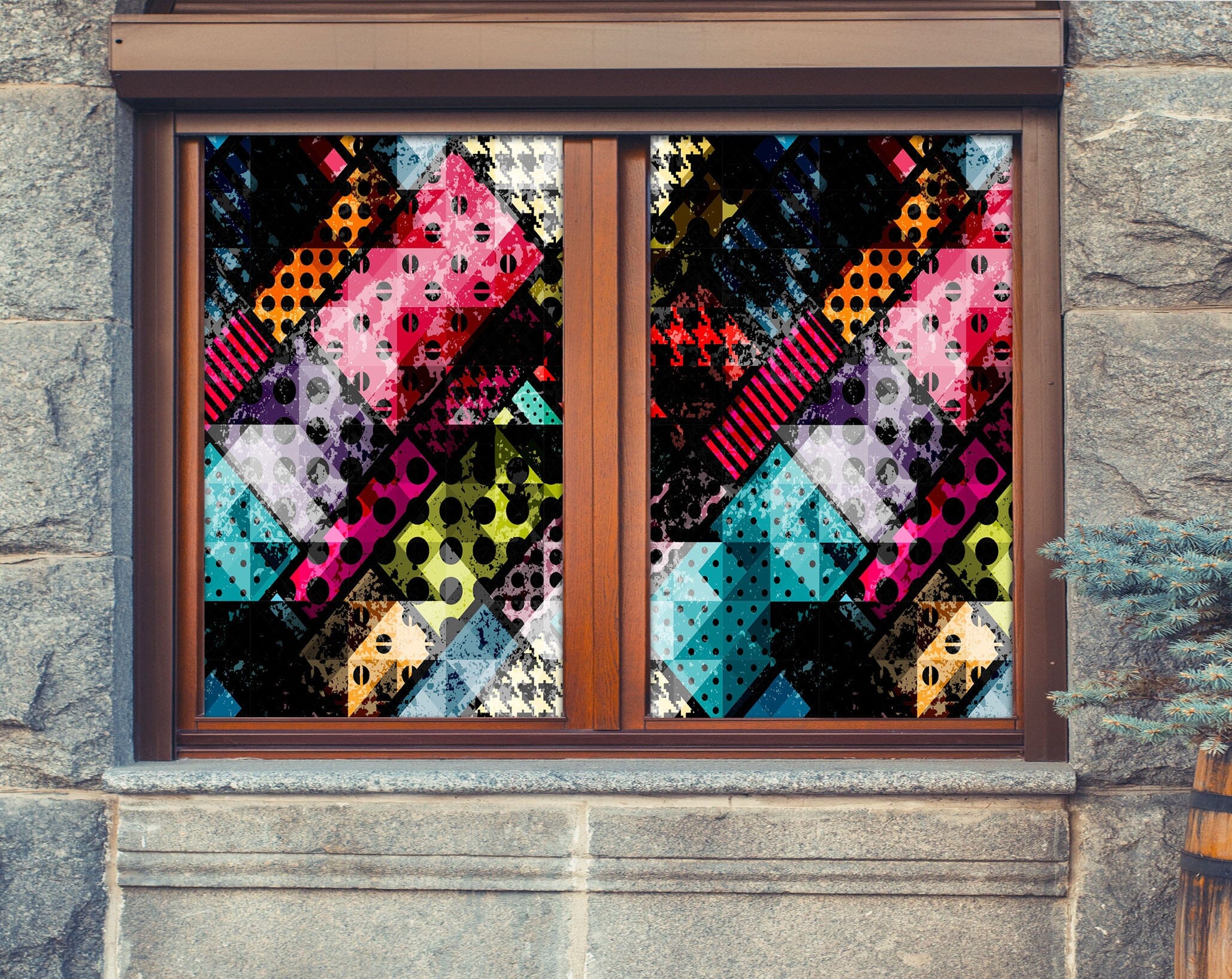3D Colored Dots 326 Window Film Print Sticker Cling Stained Glass UV Block Wallpaper AJ Wallpaper 2 