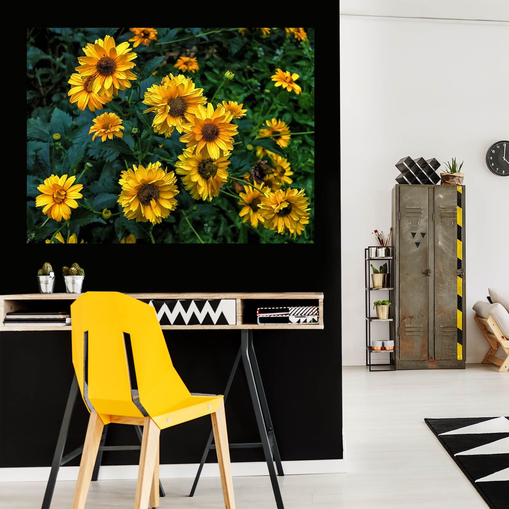 3D Sun Flower 133 Jerry LoFaro Wall Sticker Wallpaper AJ Wallpaper 2 