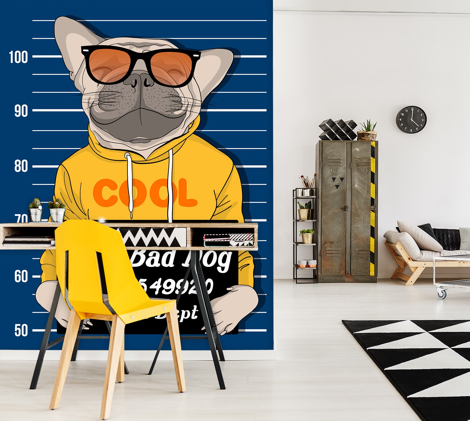 3D Bulldog Sunglasses 58094 Wall Murals