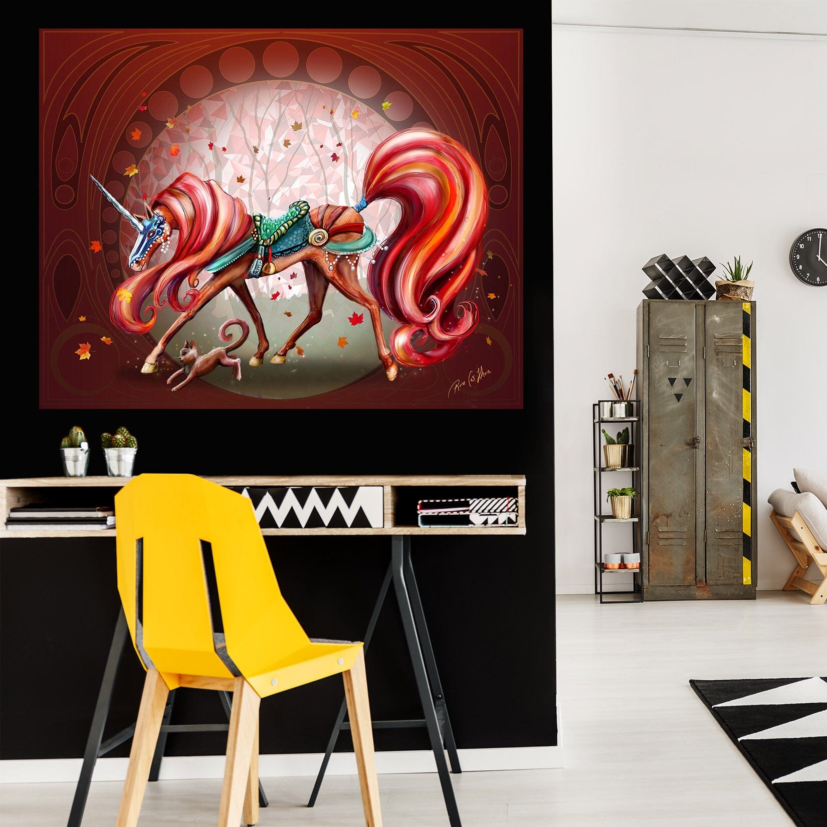 3D Cute Unicorn 201 Rose Catherine Khan Wall Sticker Wallpaper AJ Wallpaper 2 