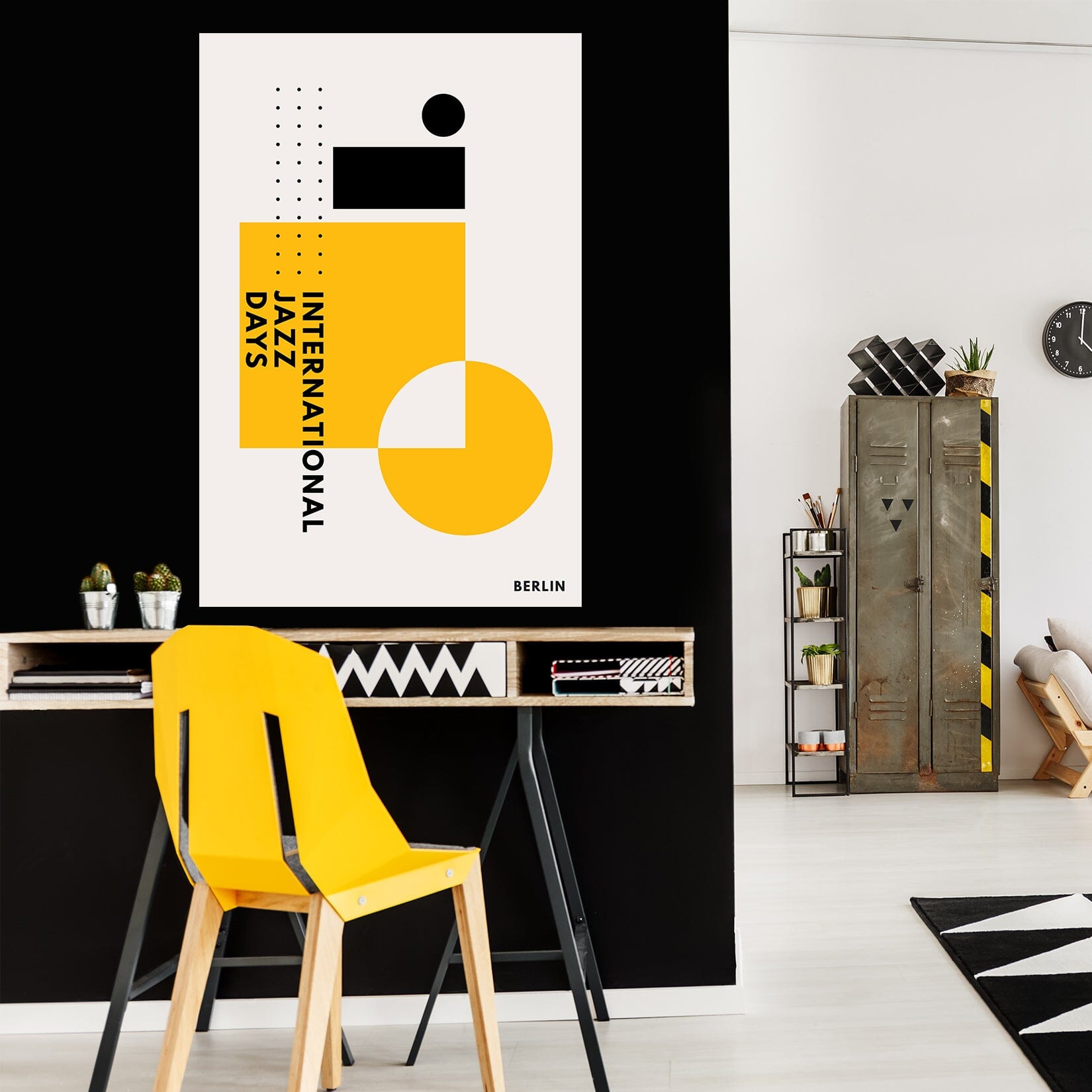 3D Yellow Square 158 Boris Draschoff Wall Sticker Wallpaper AJ Wallpaper 2 