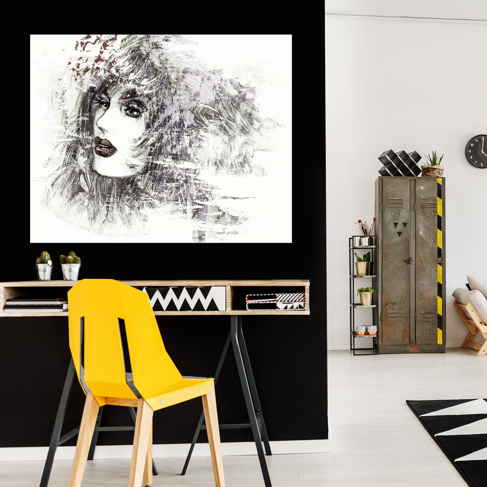 3D Painting Woman 1009 Wall Sticker