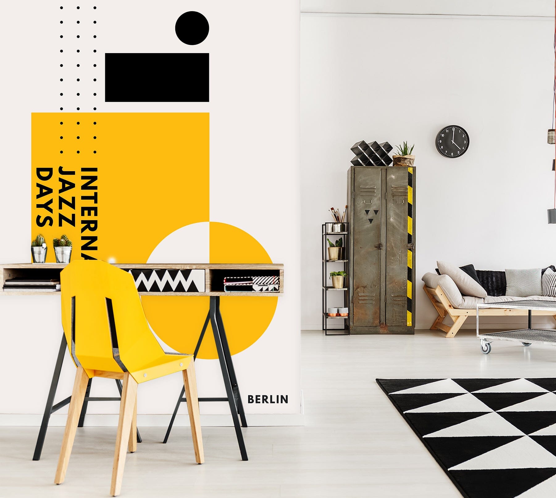 3D Yellow Pattern 1458 Boris Draschoff Wall Mural Wall Murals Wallpaper AJ Wallpaper 2 