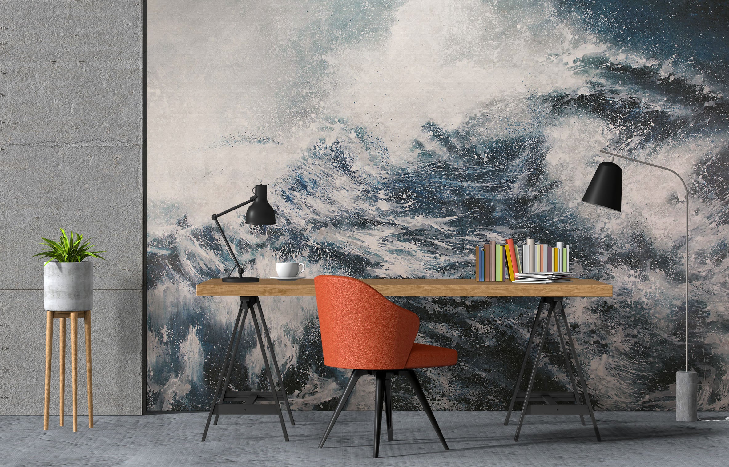 3D Ferocious Waves 1032 Wall Murals